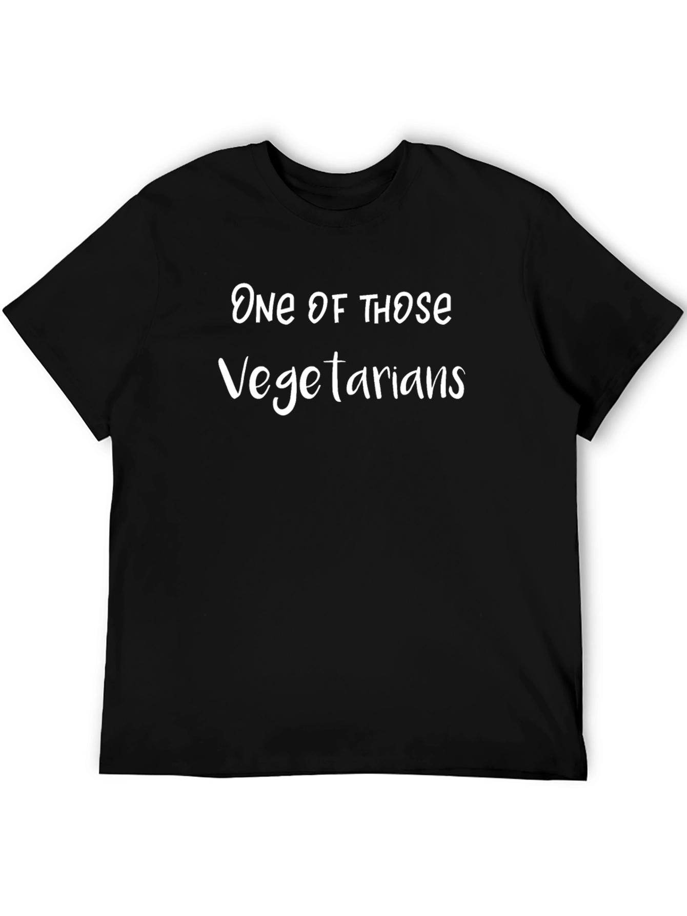 One of Those Vegetarians Black T-Shirt