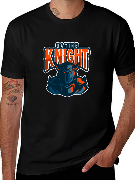 Gaming Knight T-Shirt - Black Graphic Tee