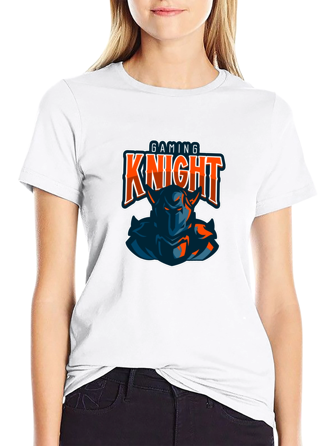 Gaming Knight T-Shirt - Black Graphic Tee