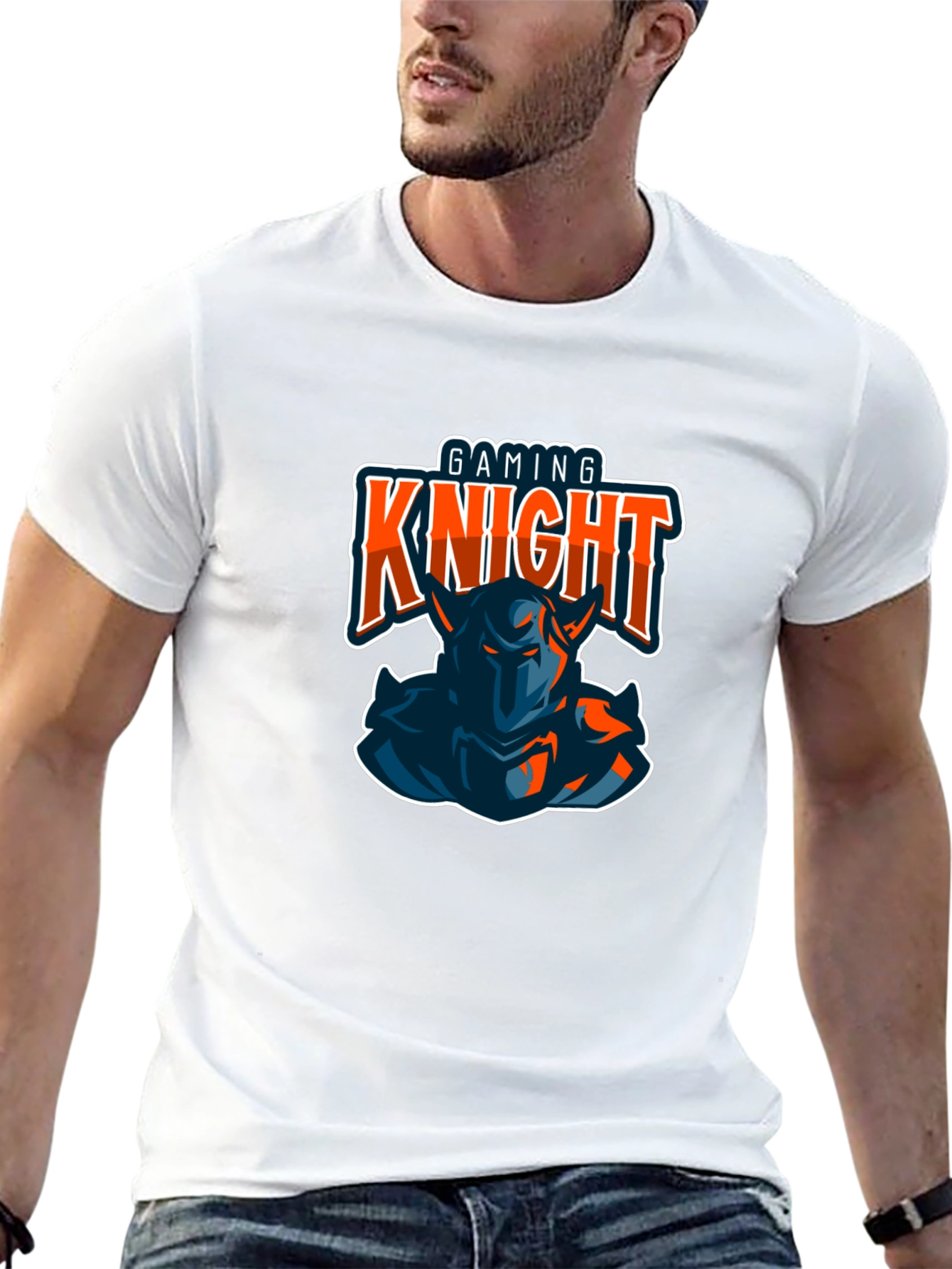 Gaming Knight T-Shirt - Black Graphic Tee