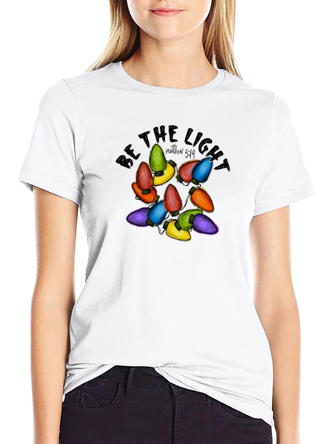 Be The Light Matthew 5:14 Graphic Tee