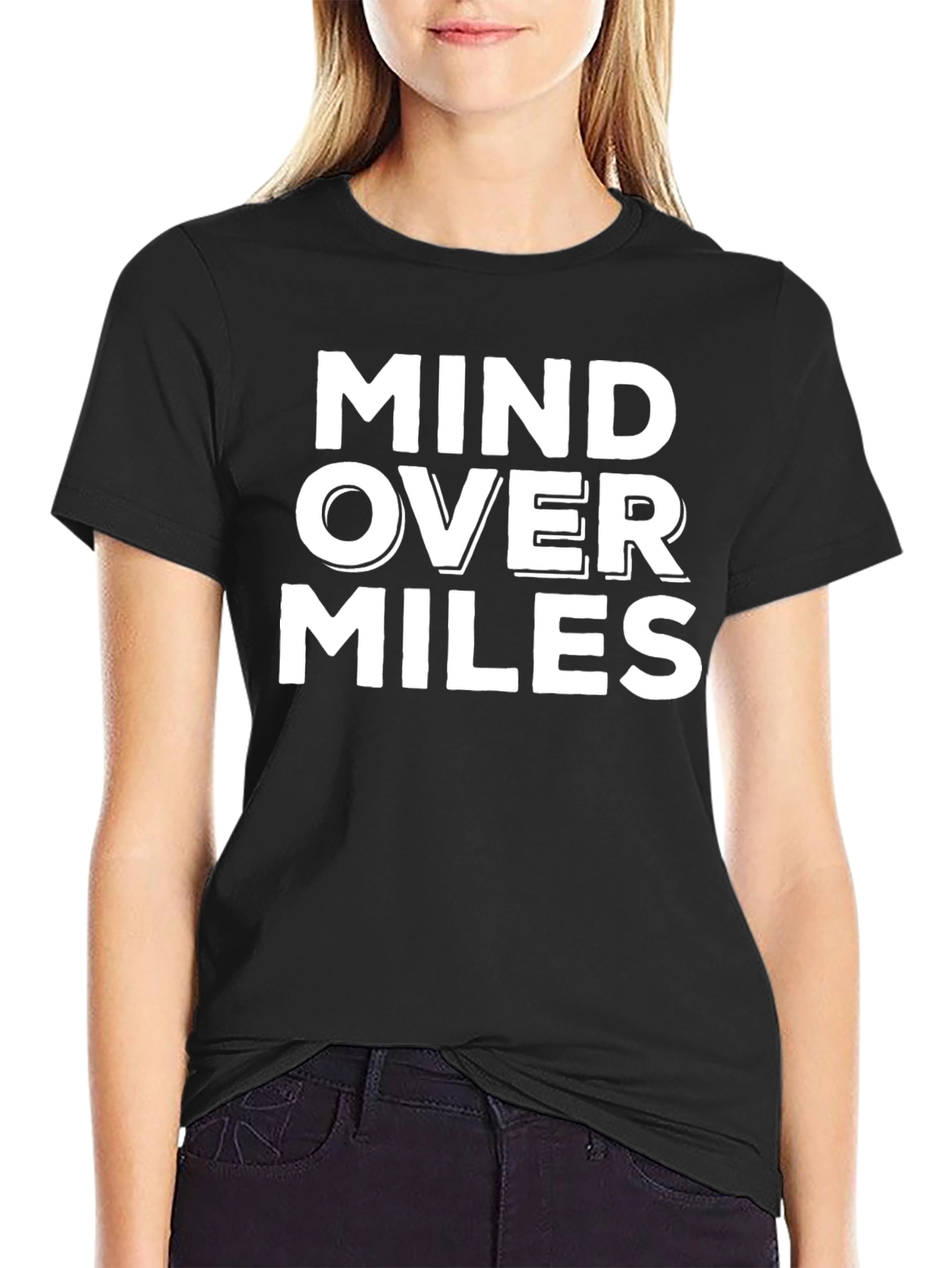 Mind Over Miles Black T-Shirt
