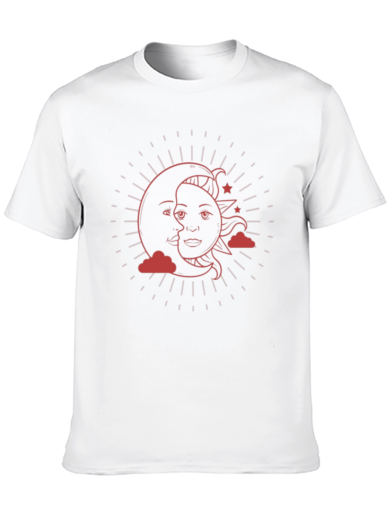 Celestial Sun & Moon Graphic T-Shirt