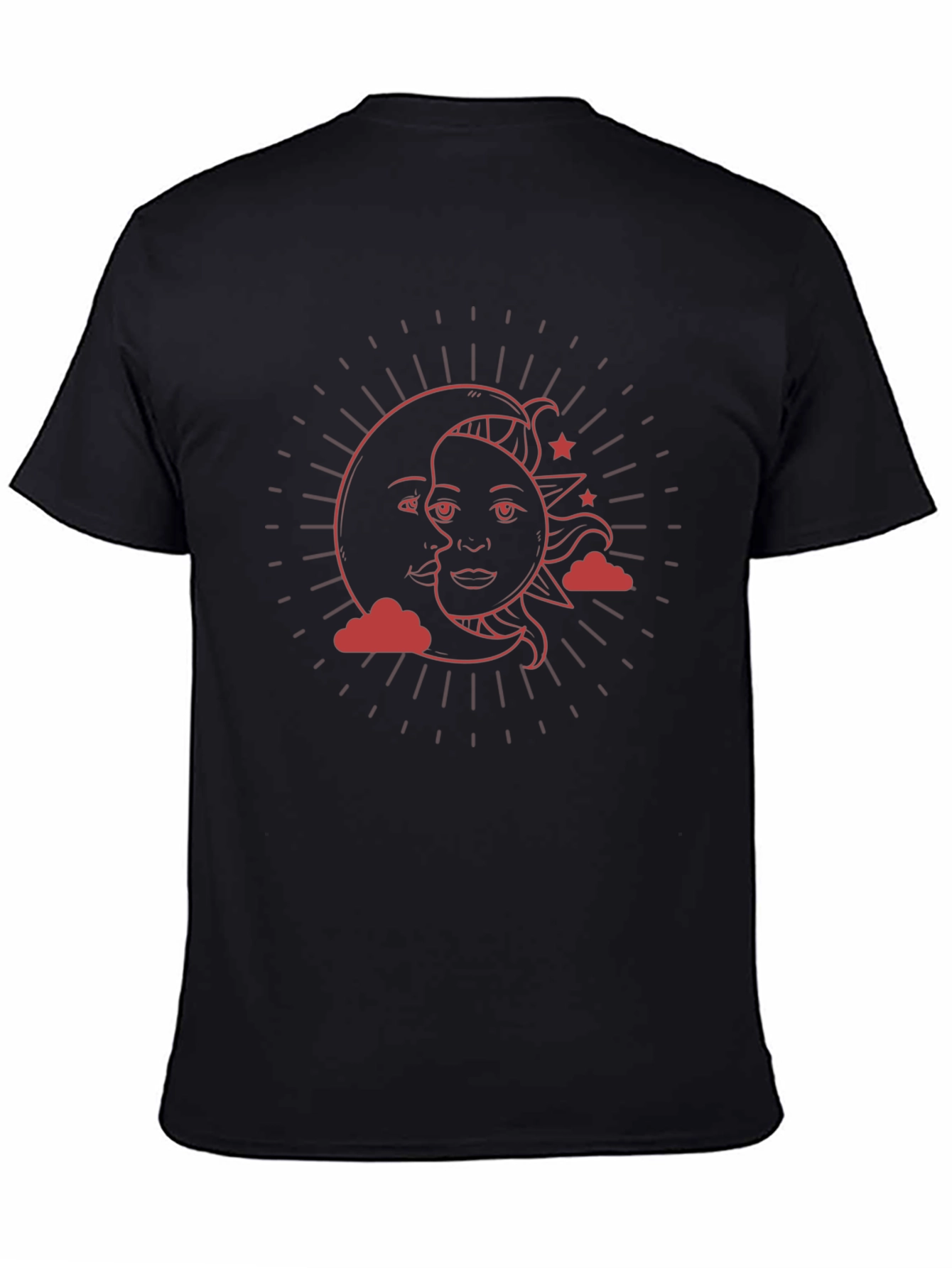 Celestial Sun & Moon Graphic T-Shirt