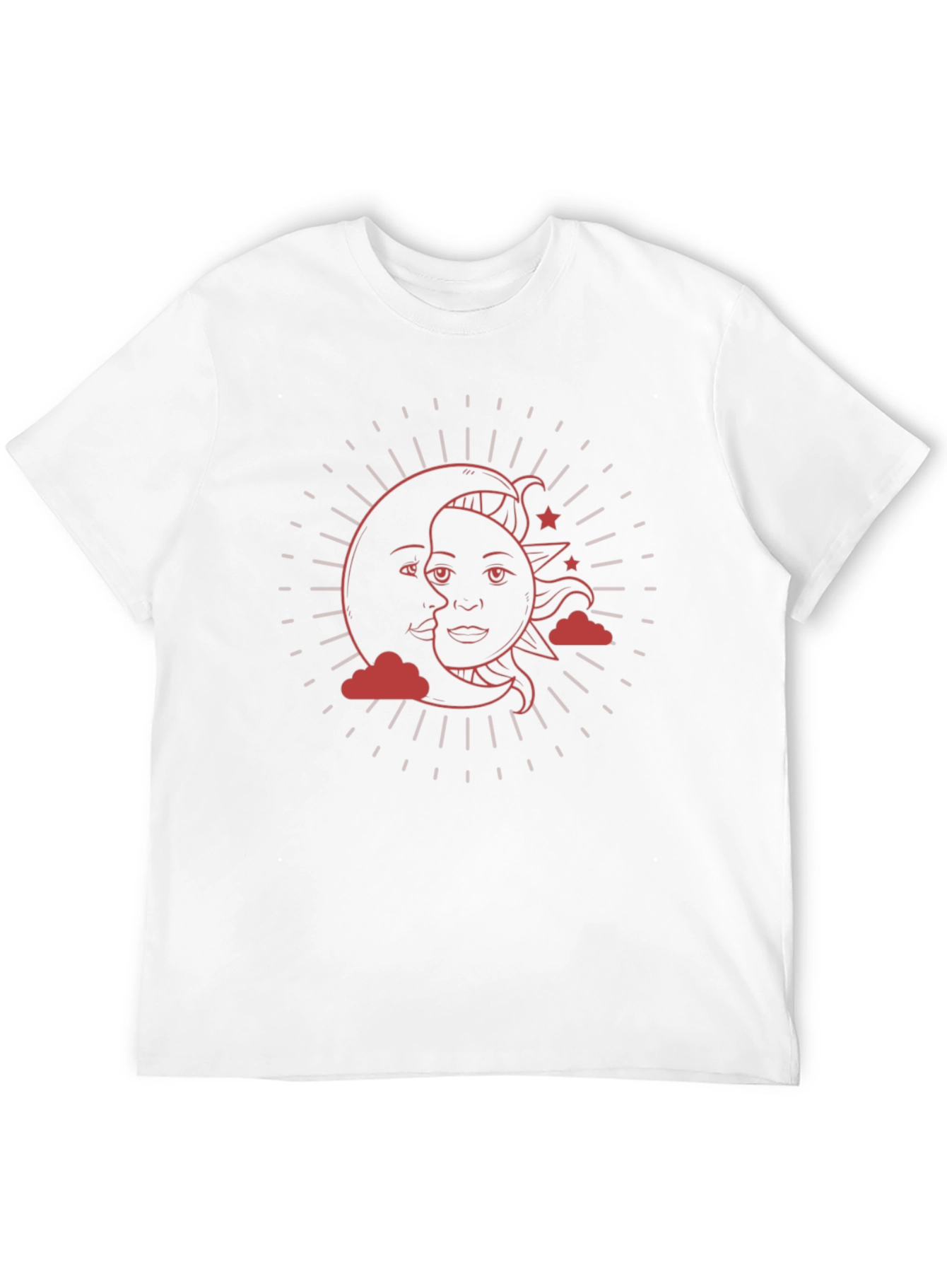 Celestial Sun & Moon Graphic T-Shirt