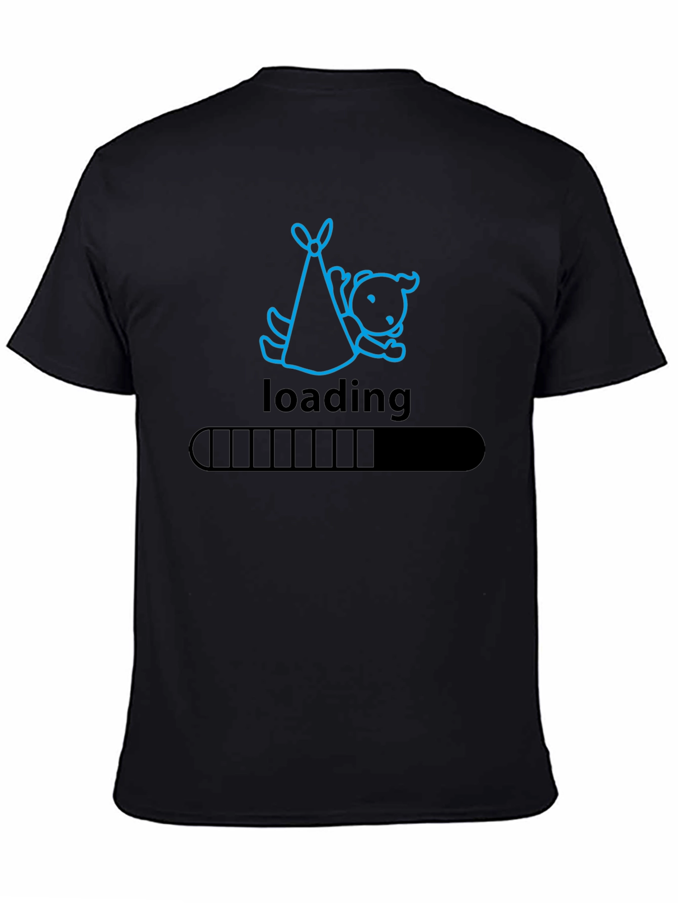 Mens Loading Baby Graphic Tee - Black