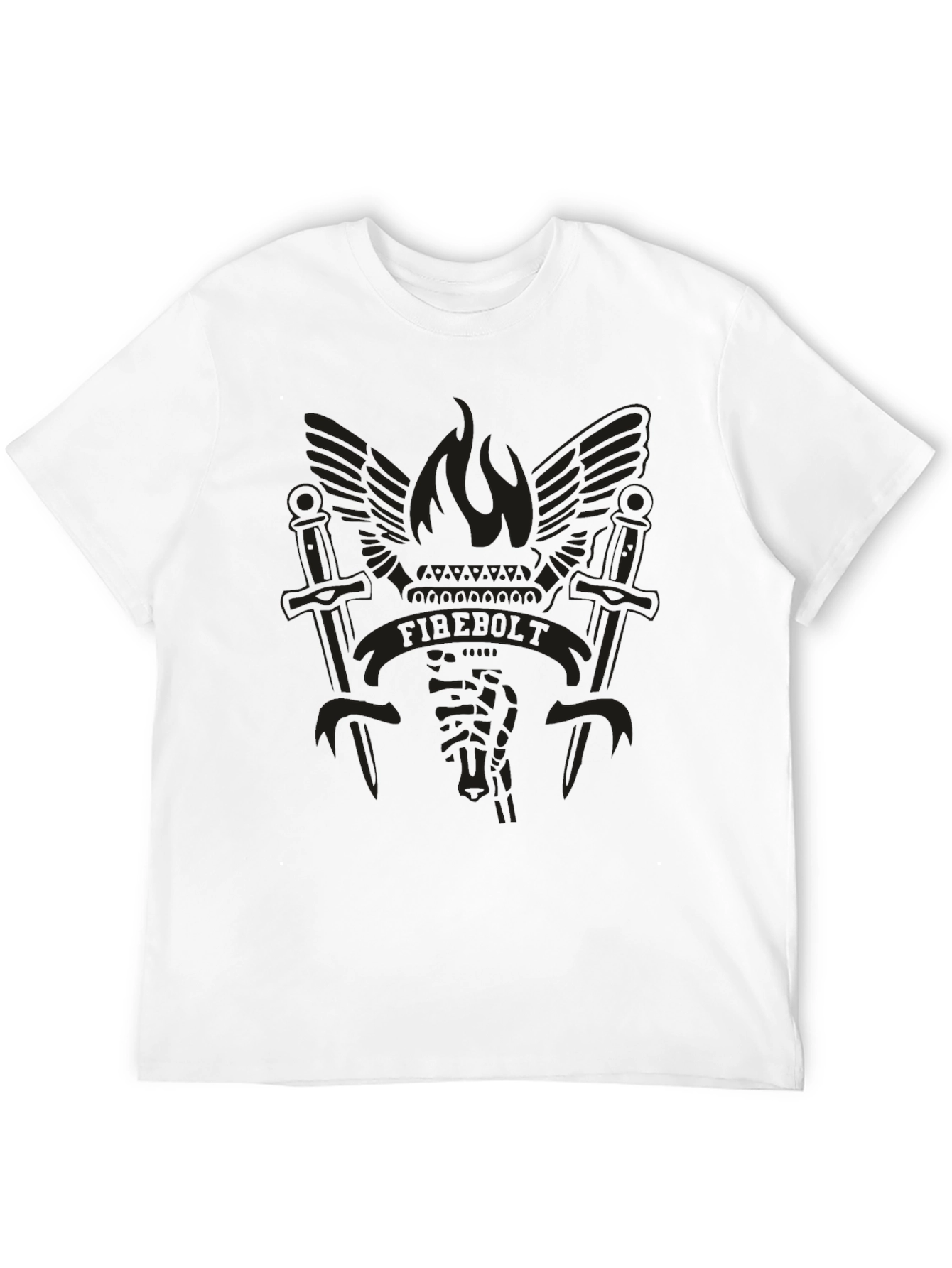 Firebolt Graphic Tee - Black Cotton Blend