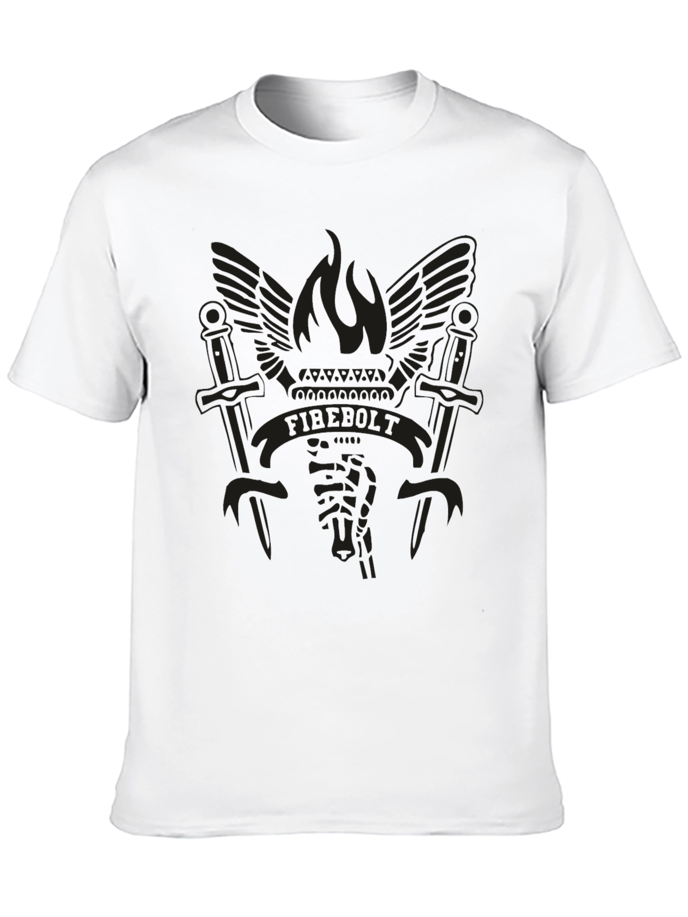 Firebolt Graphic Tee - Black Cotton Blend