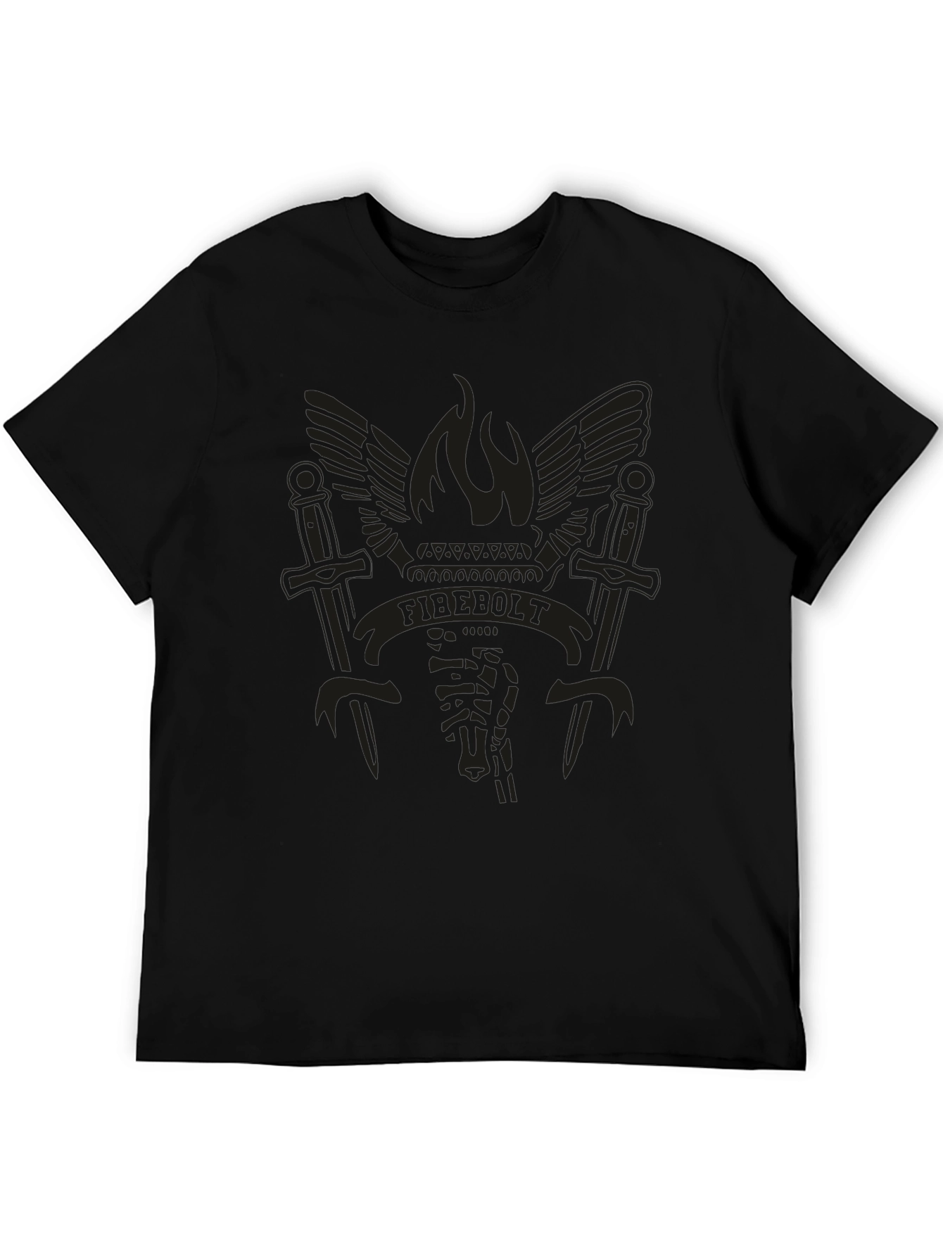 Firebolt Graphic Tee - Black Cotton Blend