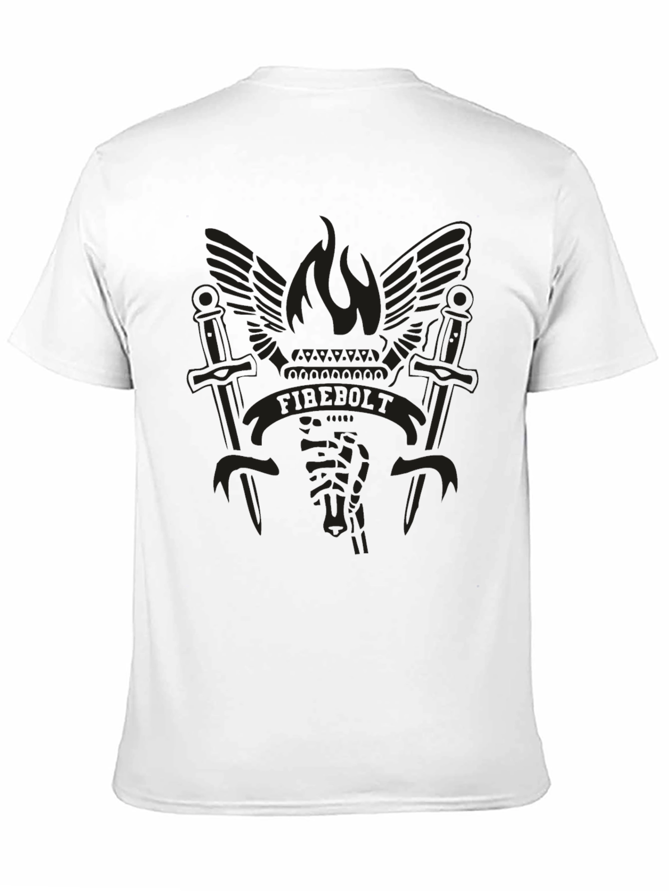 Firebolt Graphic Tee - Black Cotton Blend