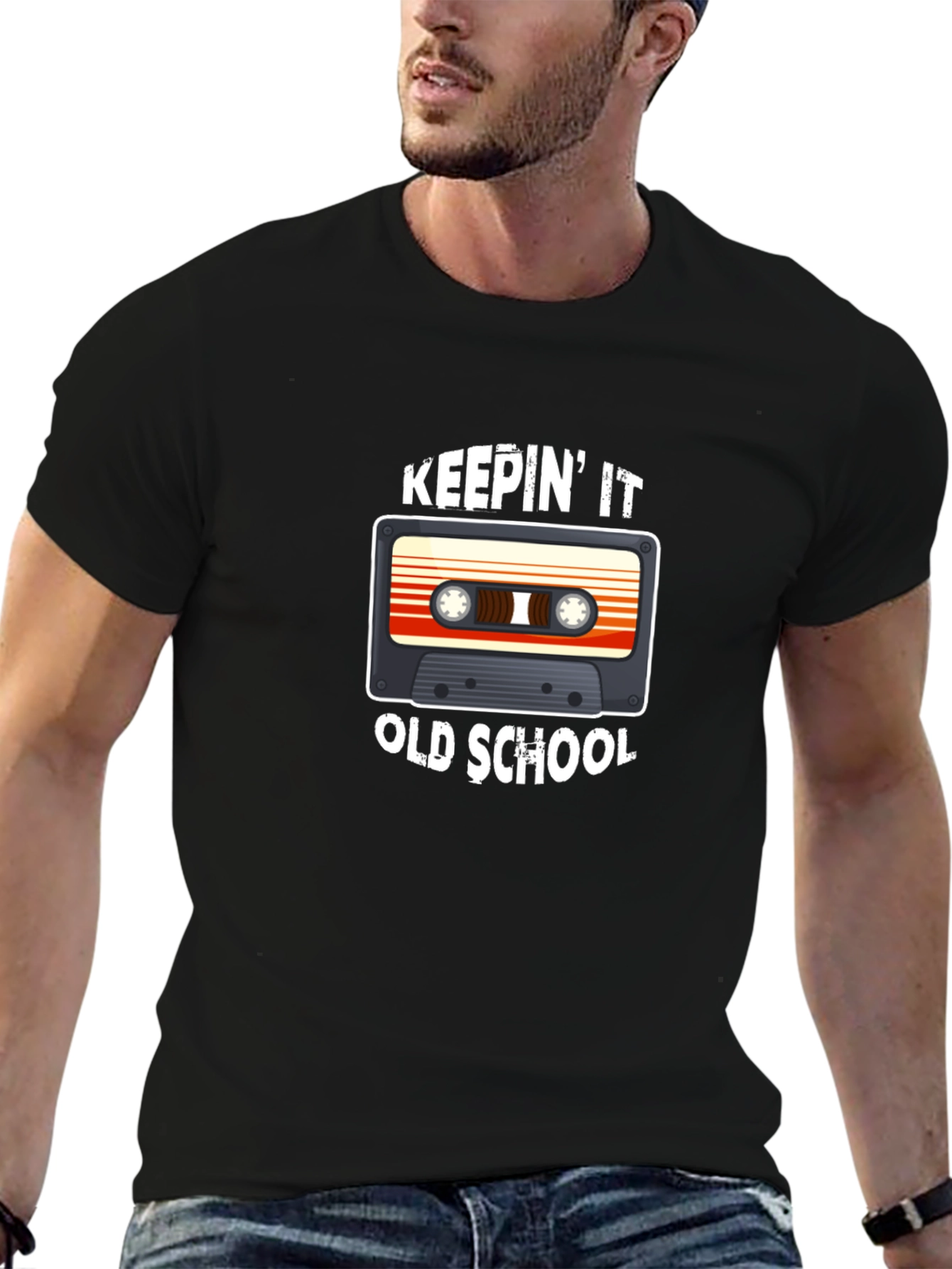 Keepin It Old School Cassette Tape Graphic Tee