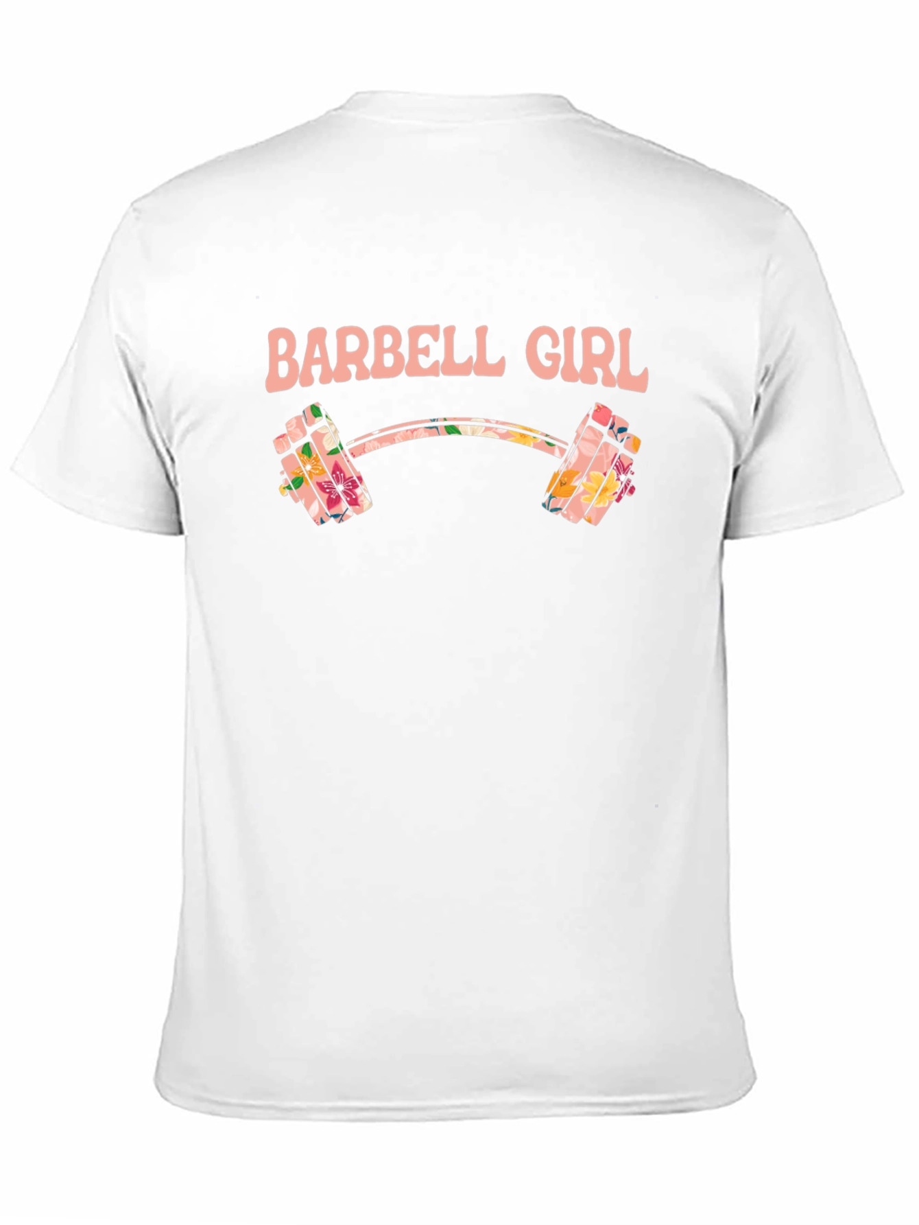 Barbell Girl Floral Graphic T-Shirt