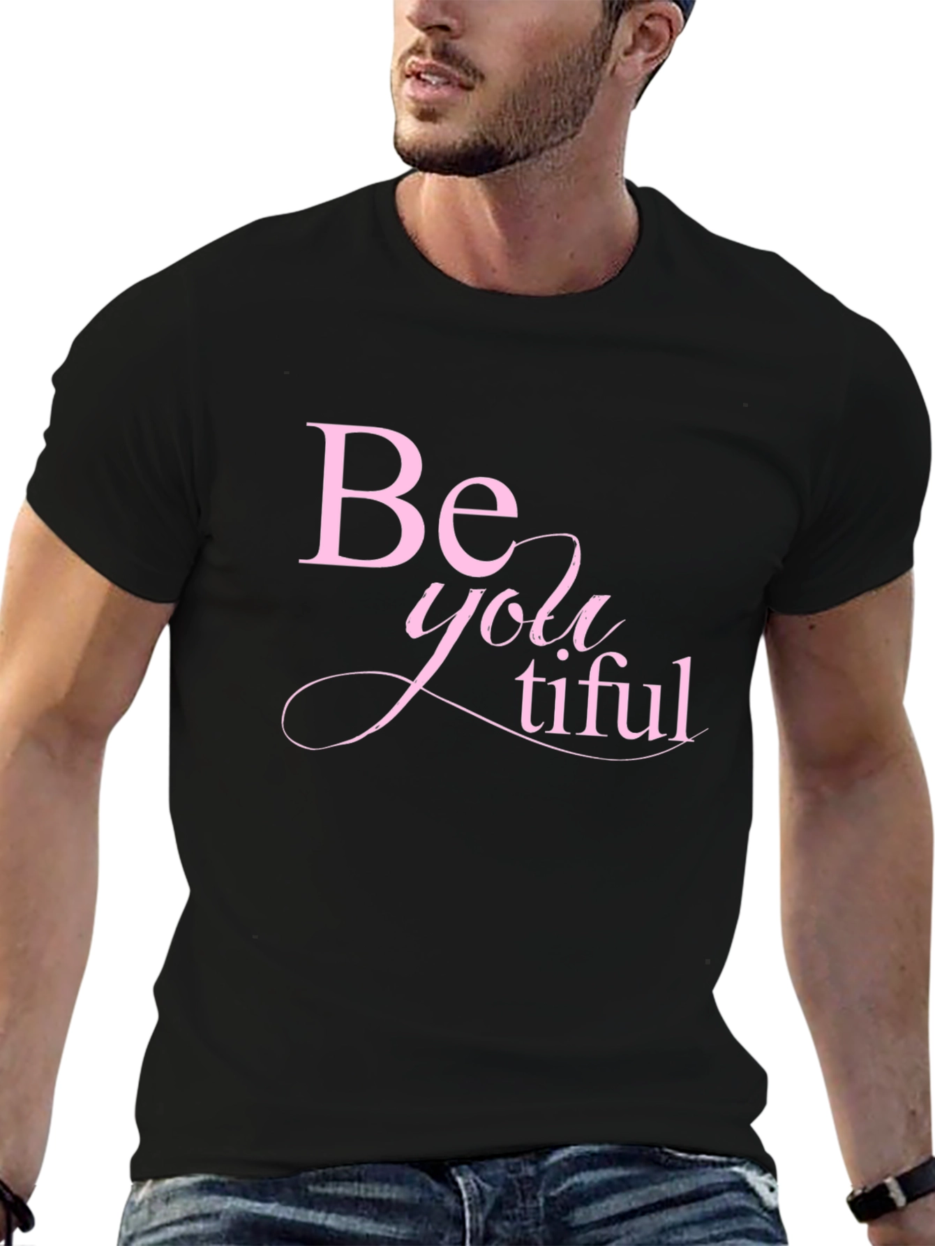 Be-YOU-tiful Black Graphic Tee