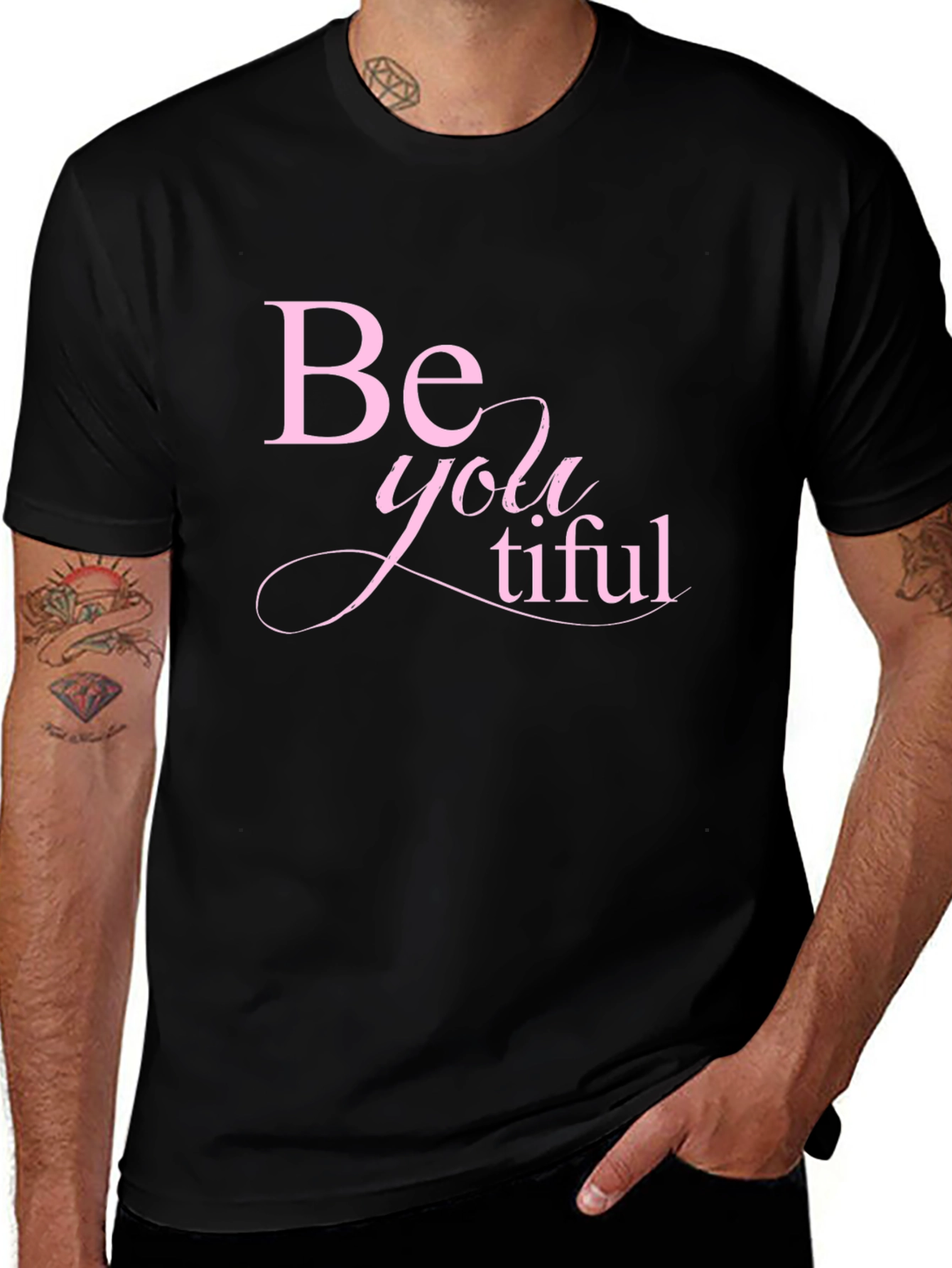 Be-YOU-tiful Black Graphic Tee