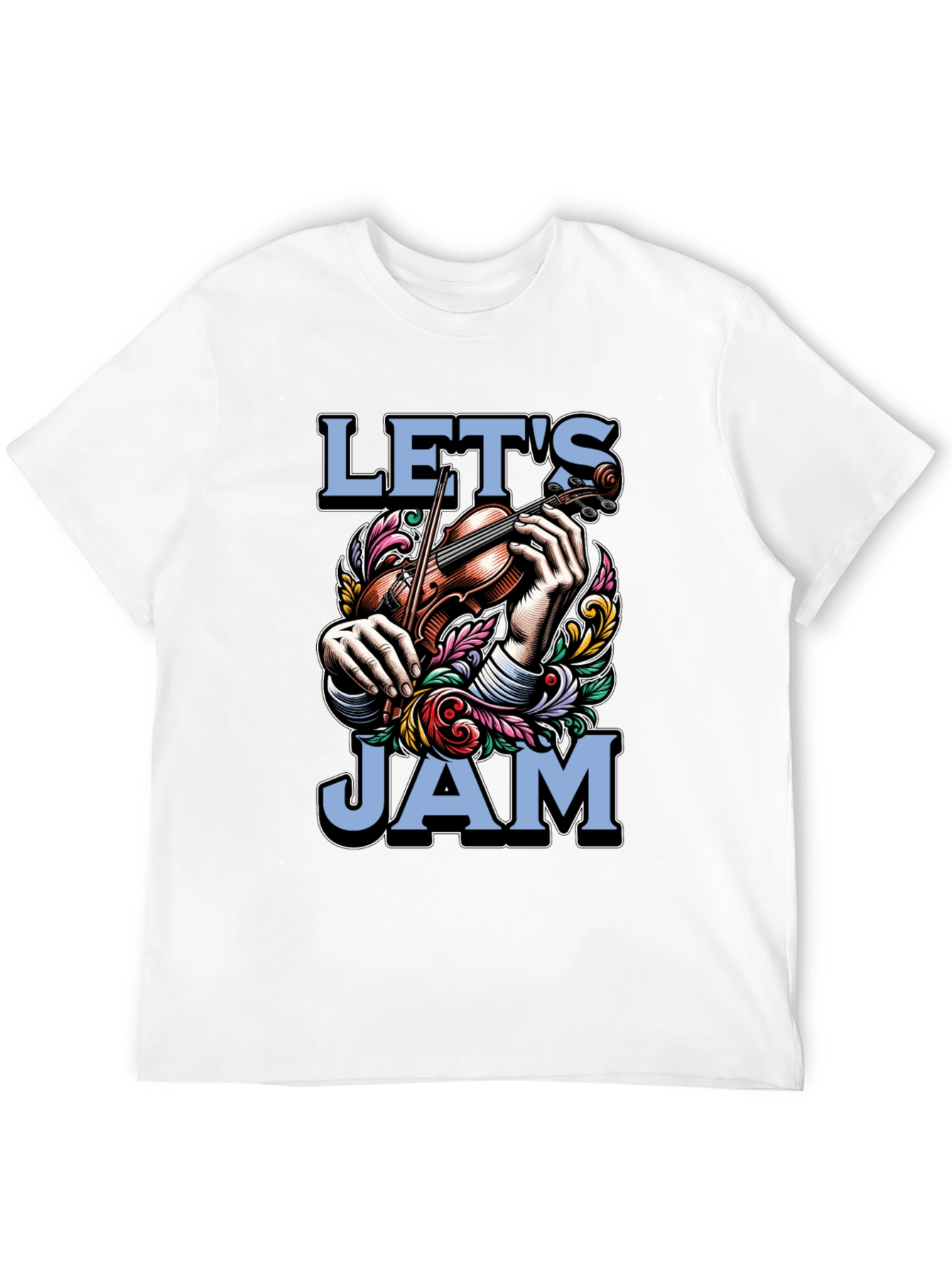 Lets Jam Graphic T-Shirt - Musical Mens Tee