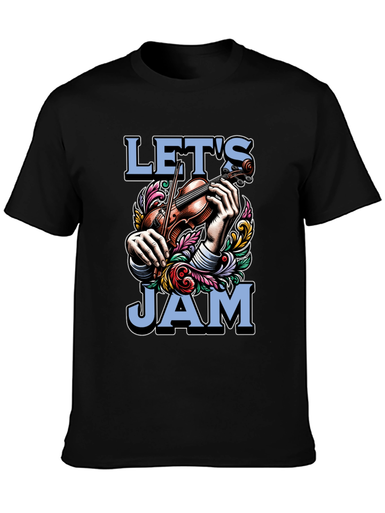 Lets Jam Graphic T-Shirt - Musical Mens Tee