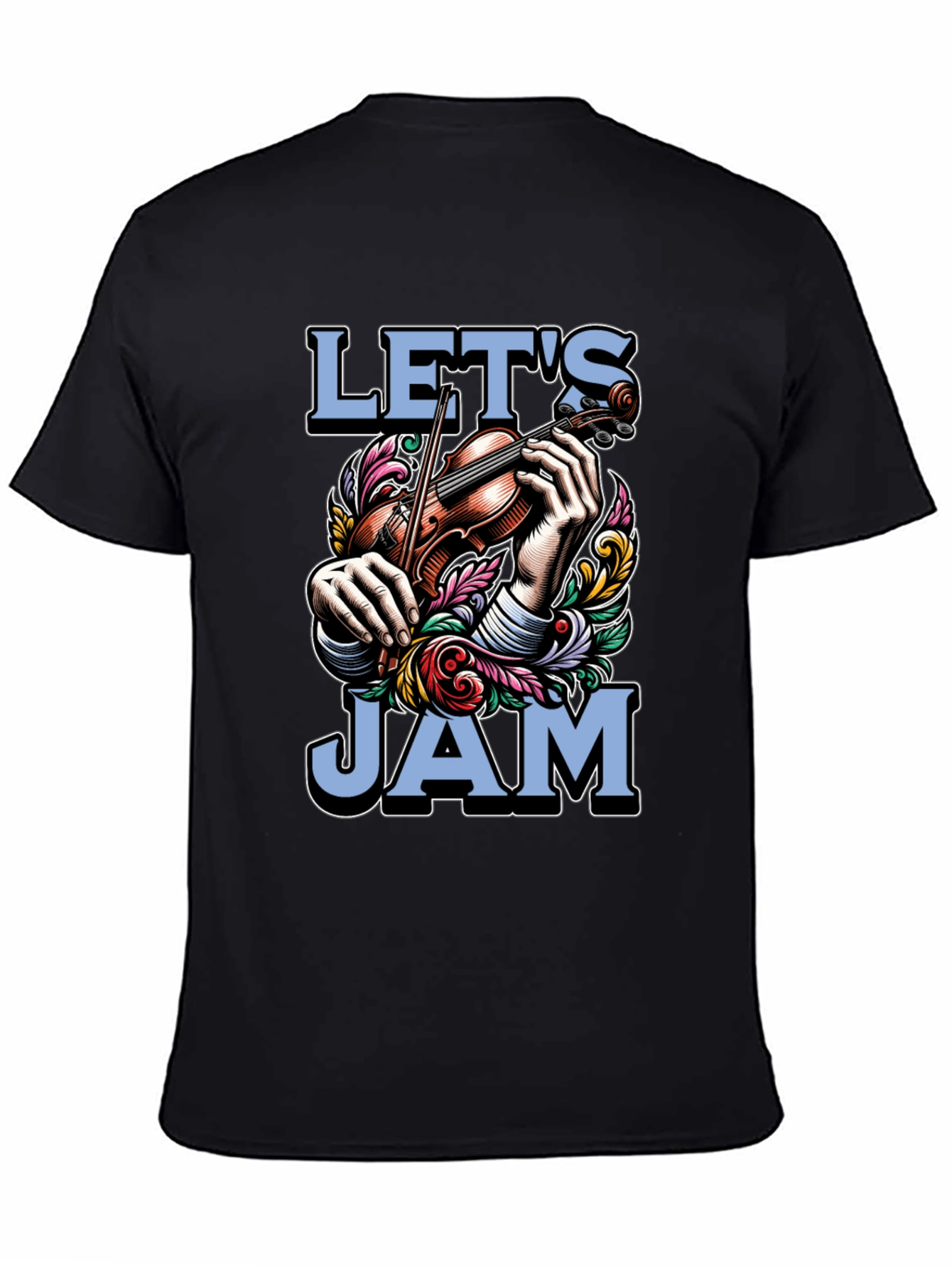 Lets Jam Graphic T-Shirt - Musical Mens Tee