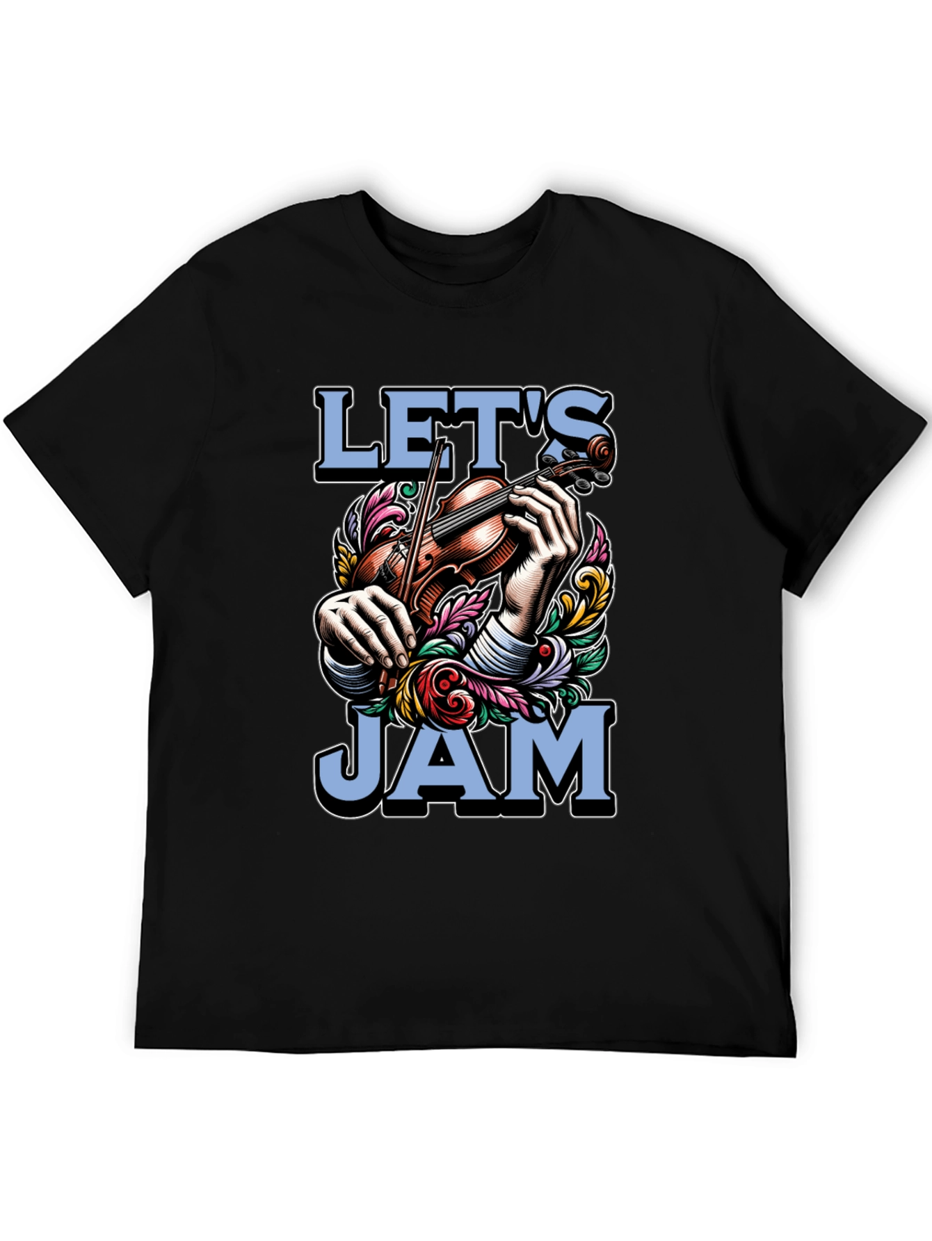 Lets Jam Graphic T-Shirt - Musical Mens Tee