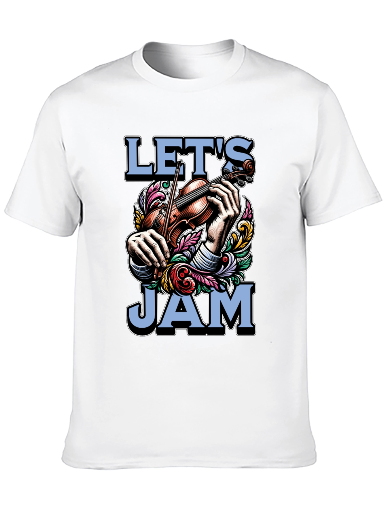 Lets Jam Graphic T-Shirt - Musical Mens Tee
