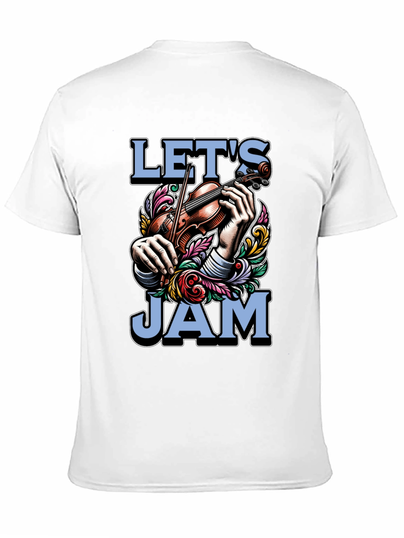 Lets Jam Graphic T-Shirt - Musical Mens Tee