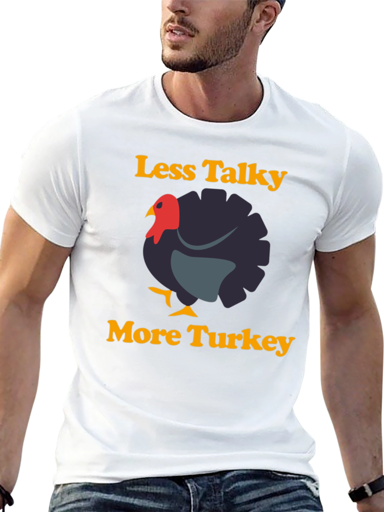 Less Talky More Turkey Graphic T-Shirt
