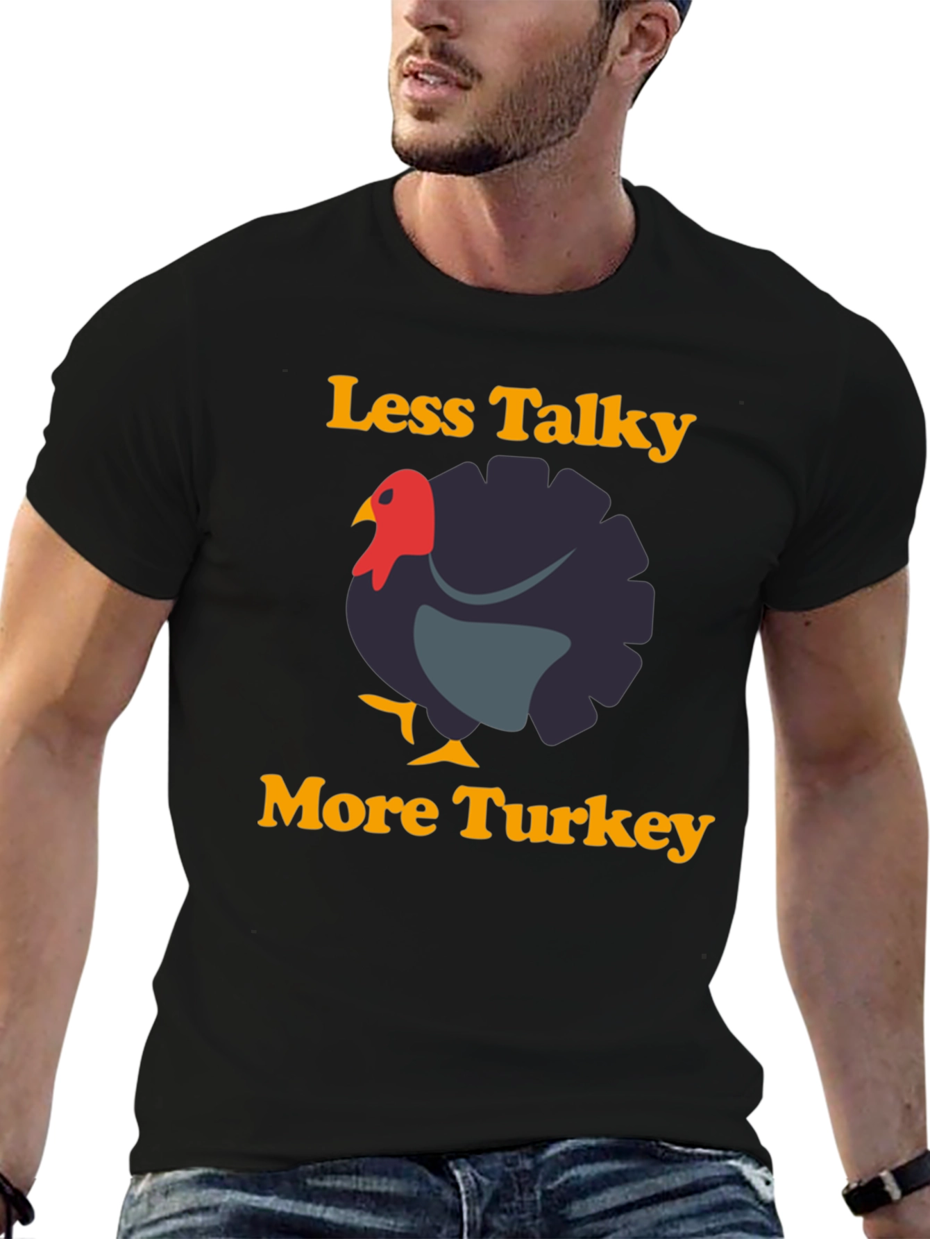 Less Talky More Turkey Graphic T-Shirt