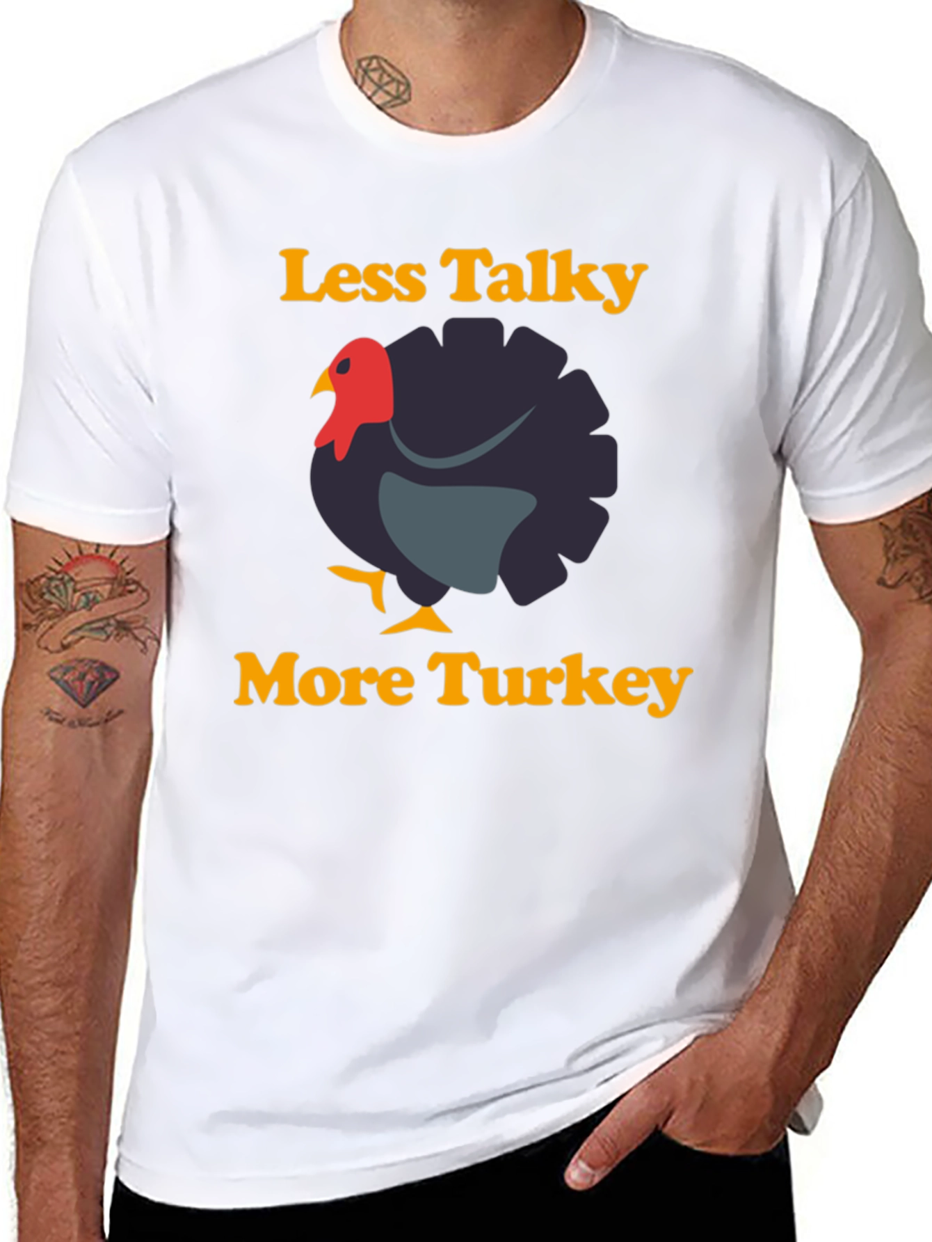 Less Talky More Turkey Graphic T-Shirt
