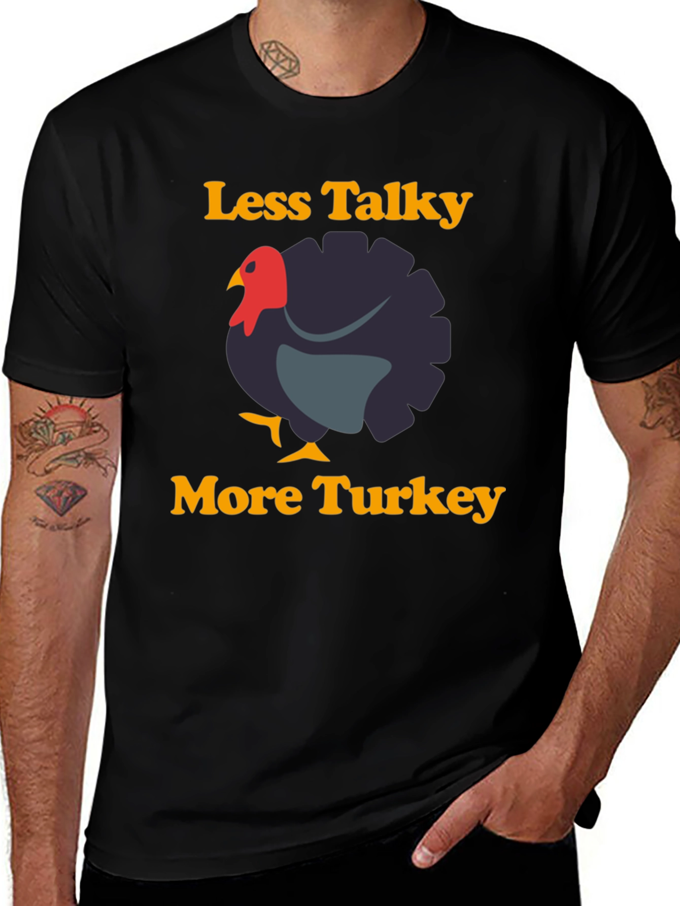 Less Talky More Turkey Graphic T-Shirt