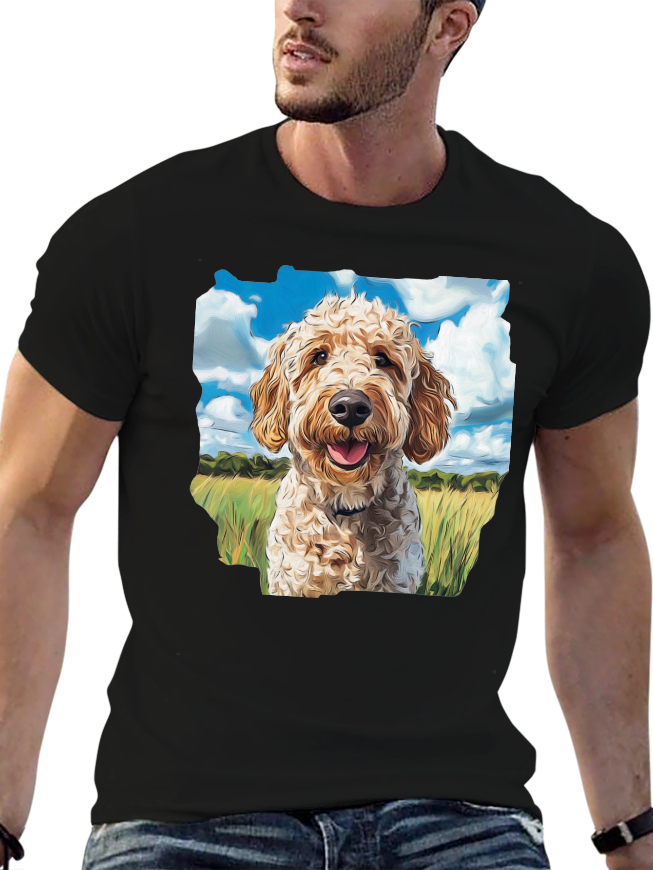 Goldendoodle Dog Lover T-Shirt - Black