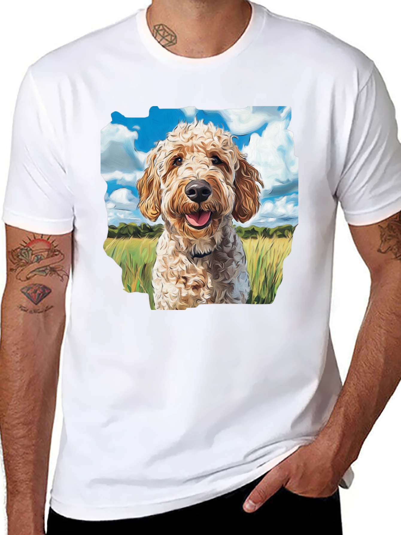 Goldendoodle Dog Lover T-Shirt - Black