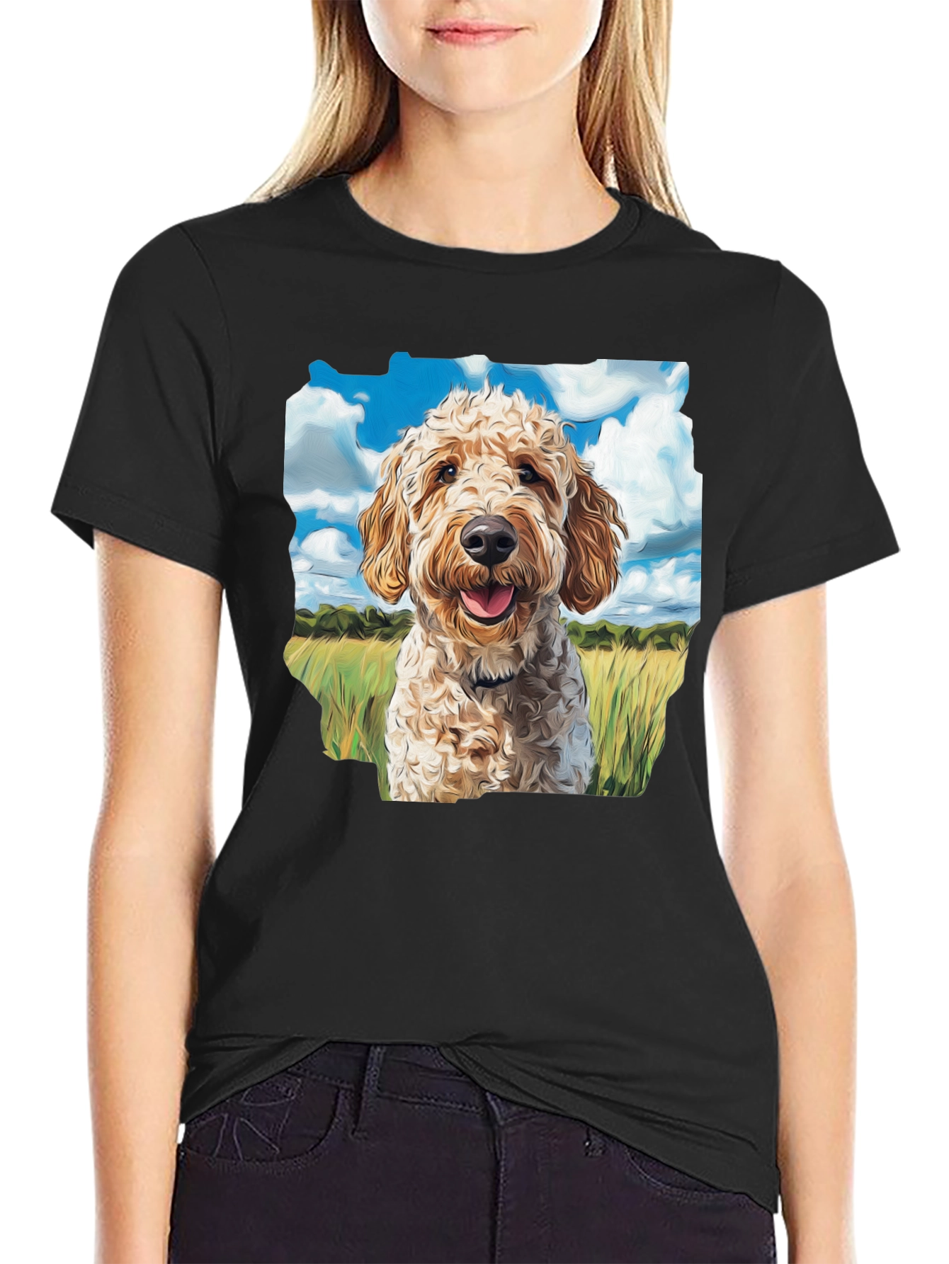 Goldendoodle Dog Lover T-Shirt - Black