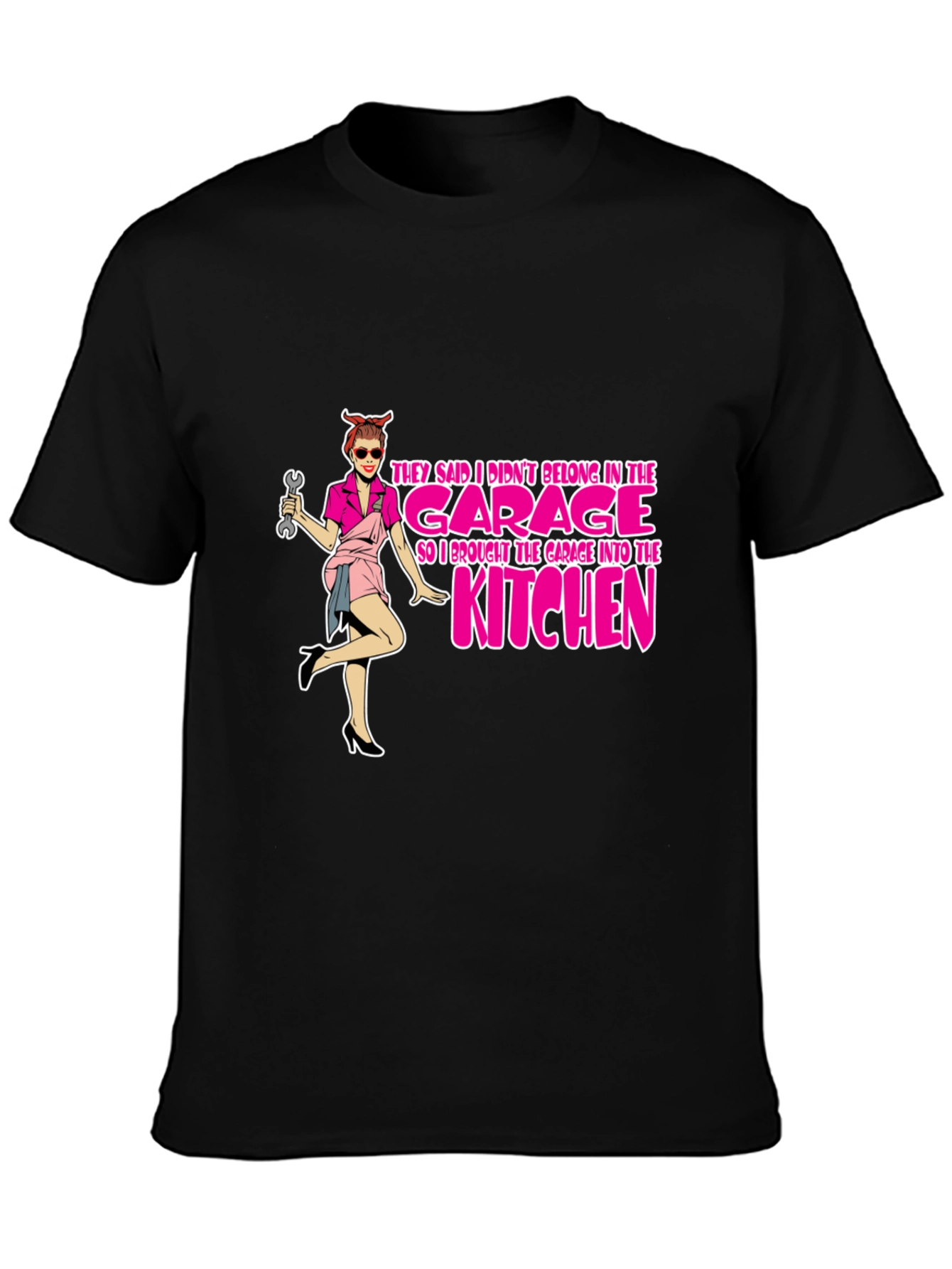 Garage to Kitchen Black T-Shirt