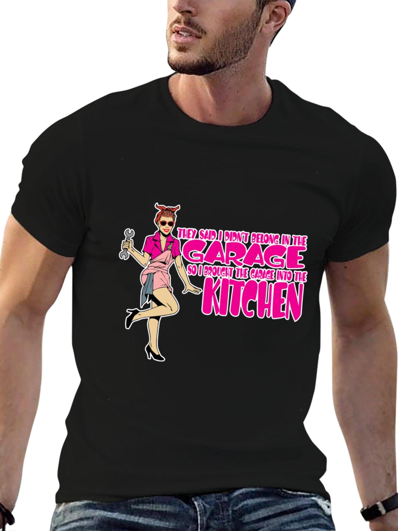 Garage to Kitchen Black T-Shirt