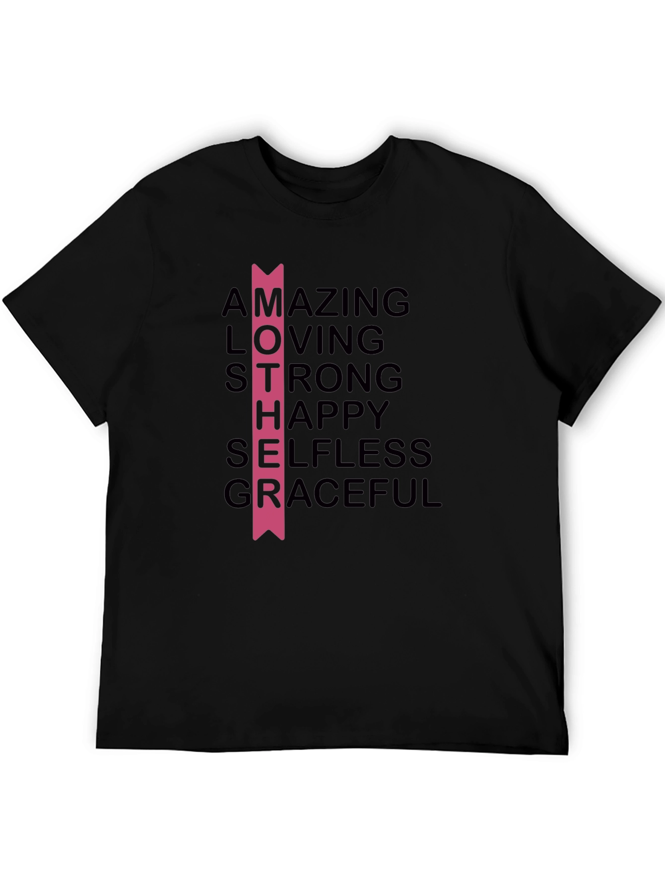 Mother Acronym Graphic T-Shirt - Black