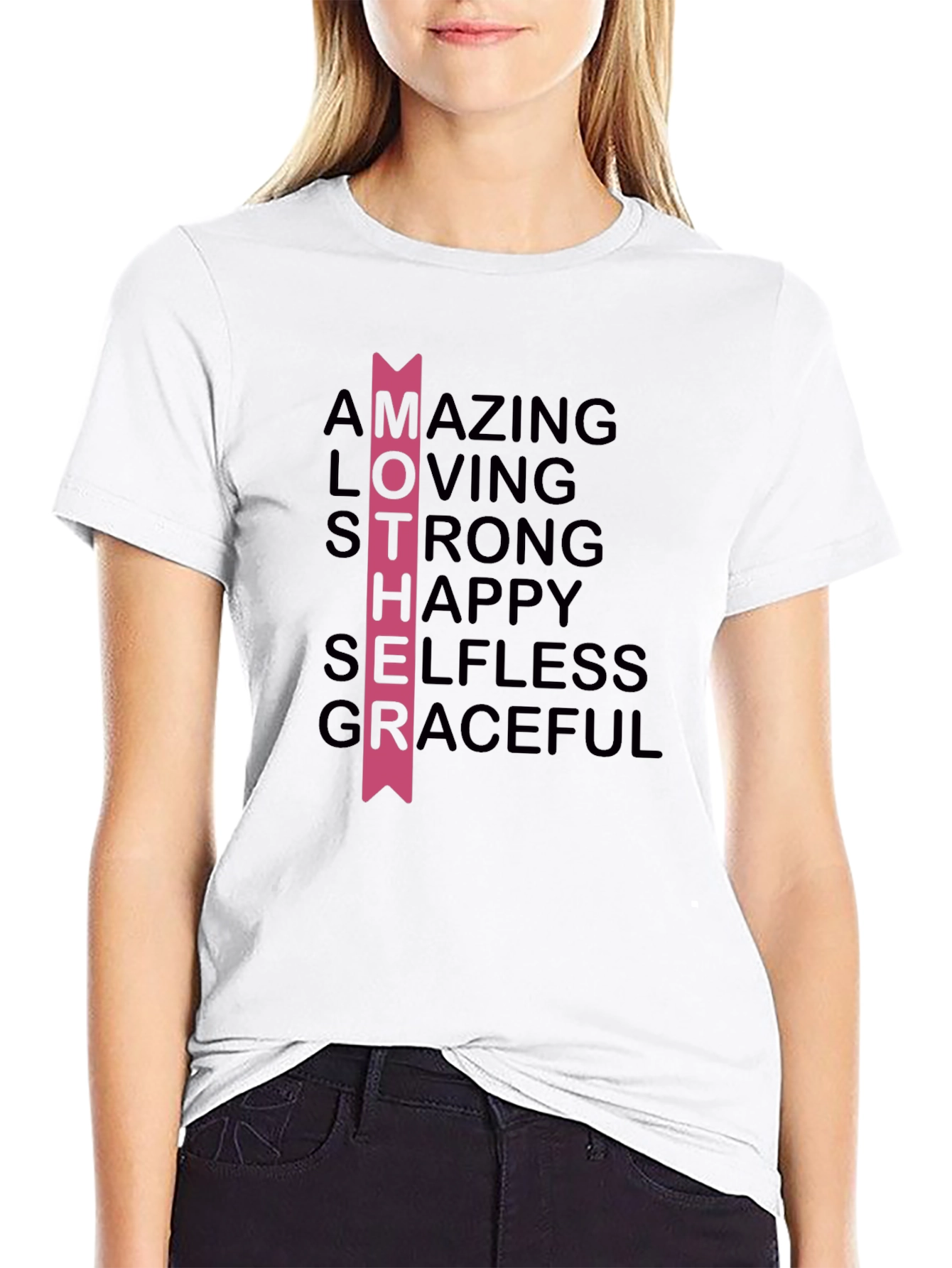 Mother Acronym Graphic T-Shirt - Black