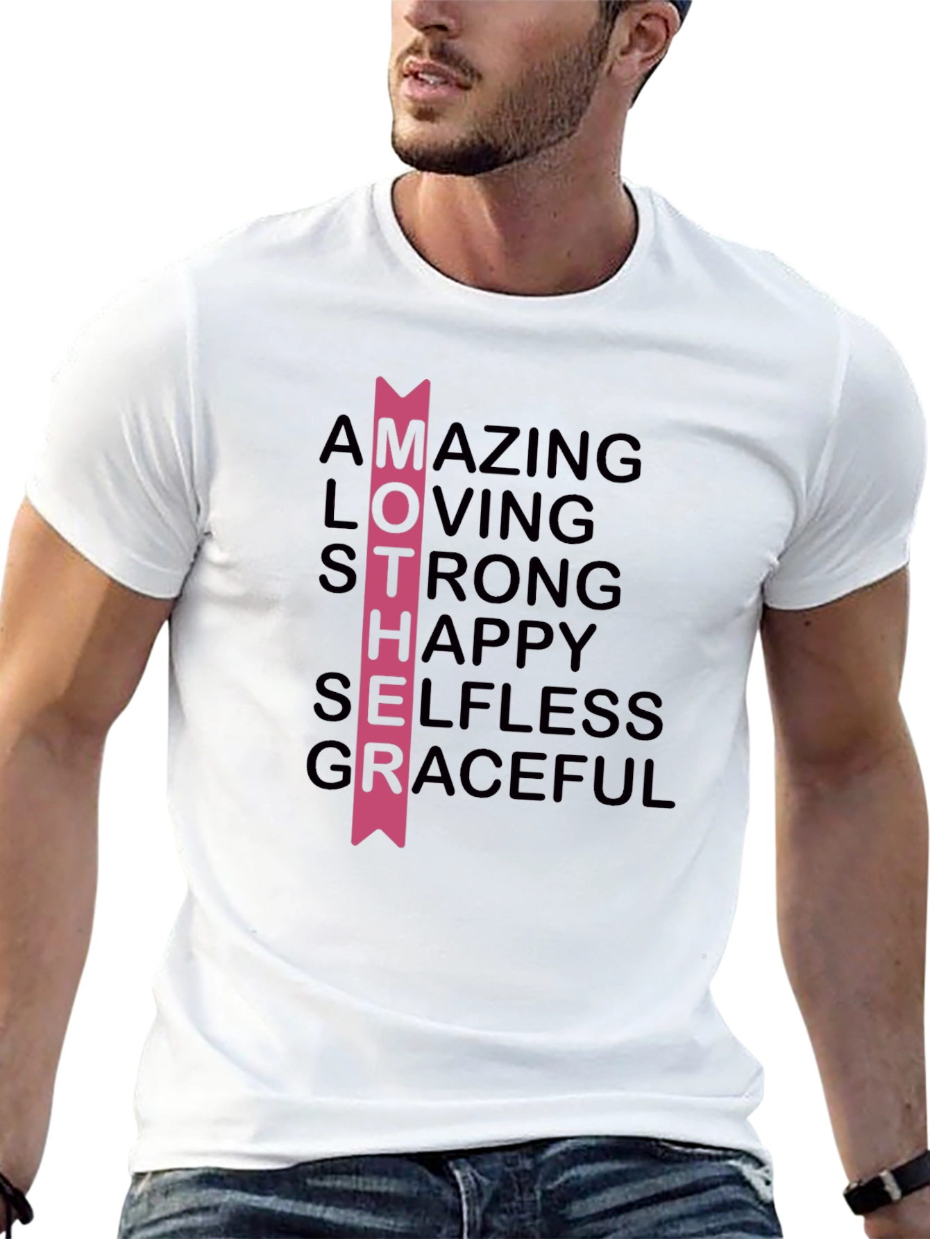 Mother Acronym Graphic T-Shirt - Black