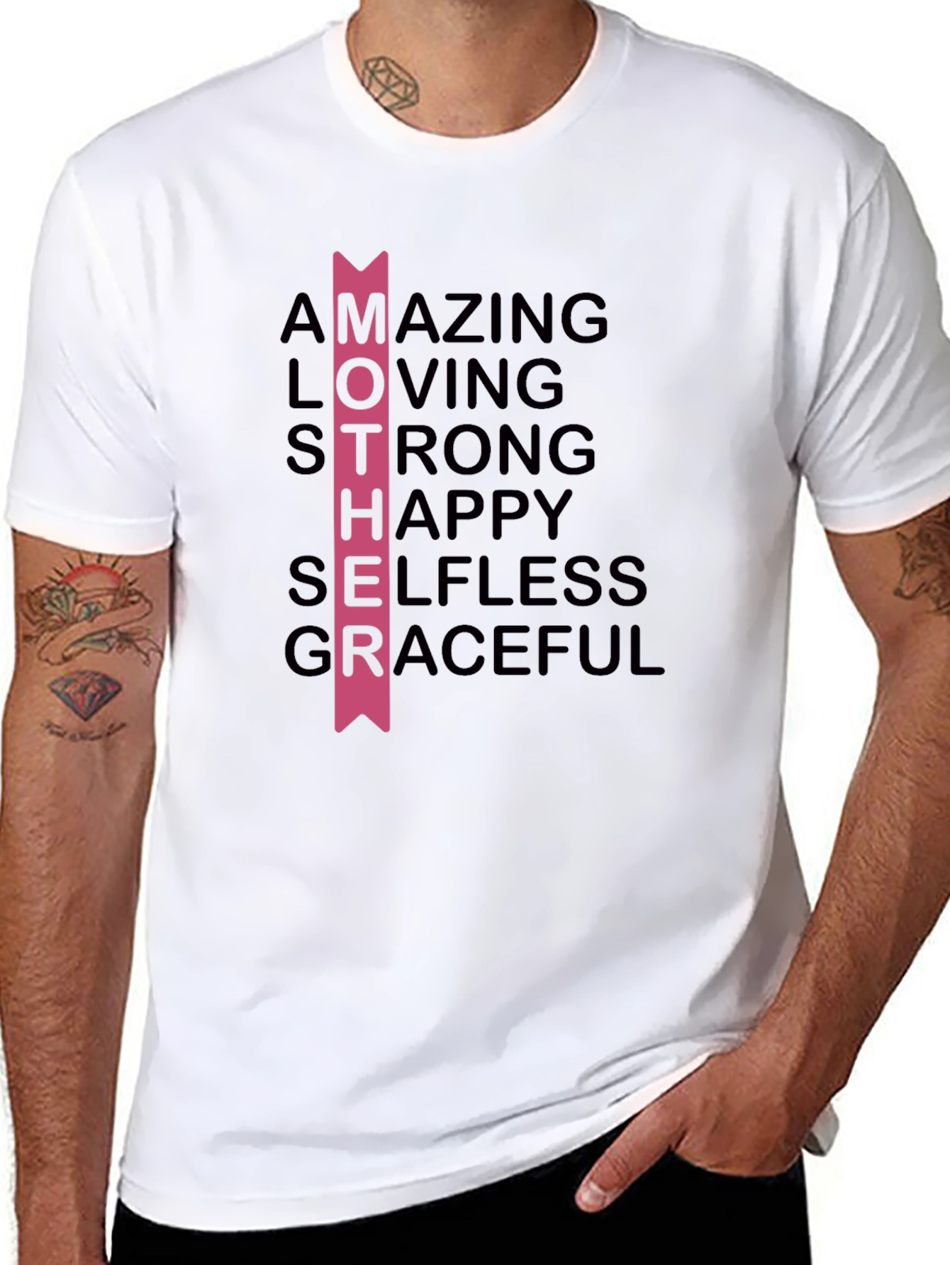 Mother Acronym Graphic T-Shirt - Black