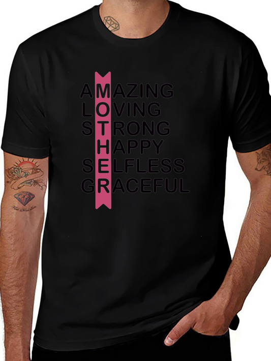 Mother Acronym Graphic T-Shirt - Black