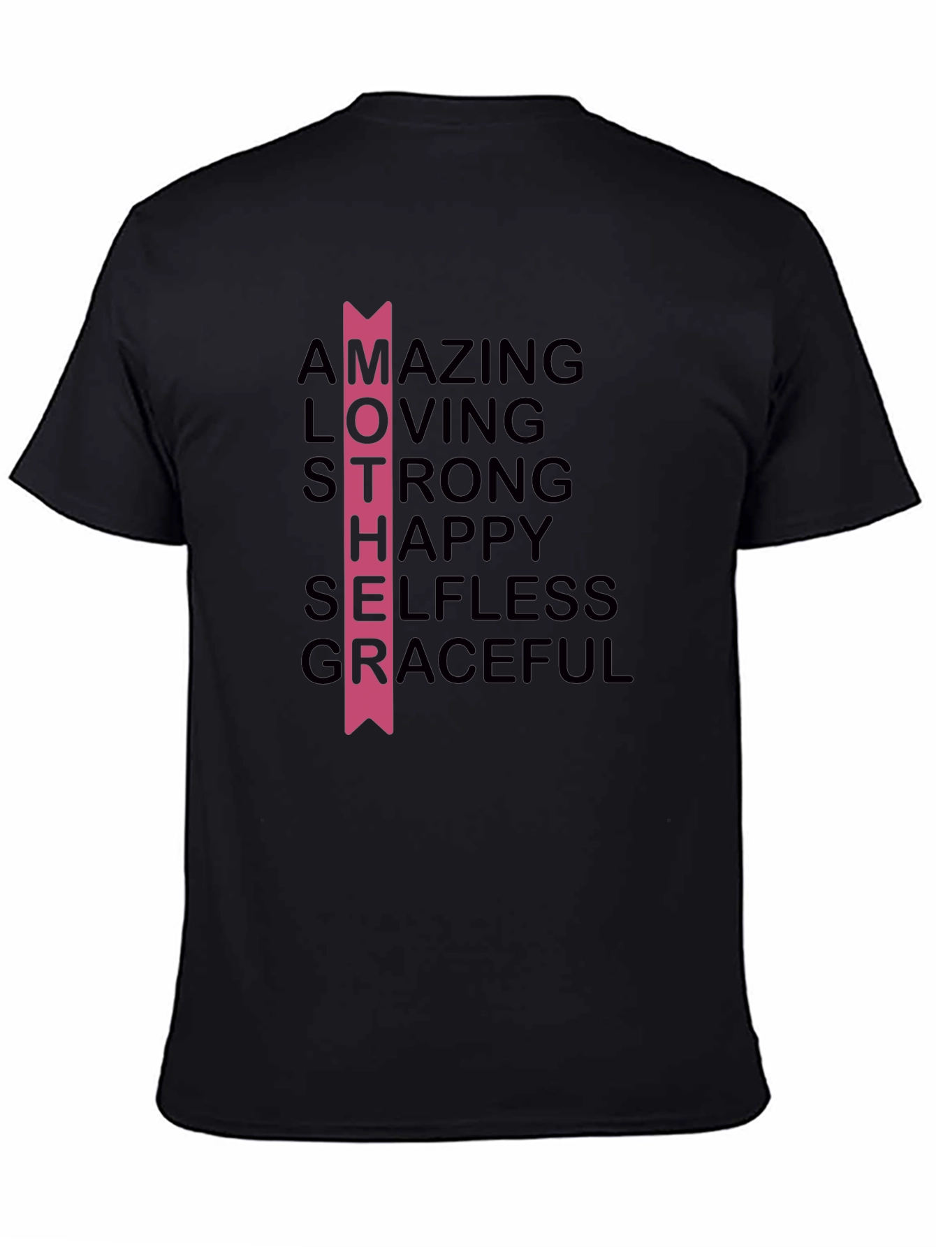 Mother Acronym Graphic T-Shirt - Black