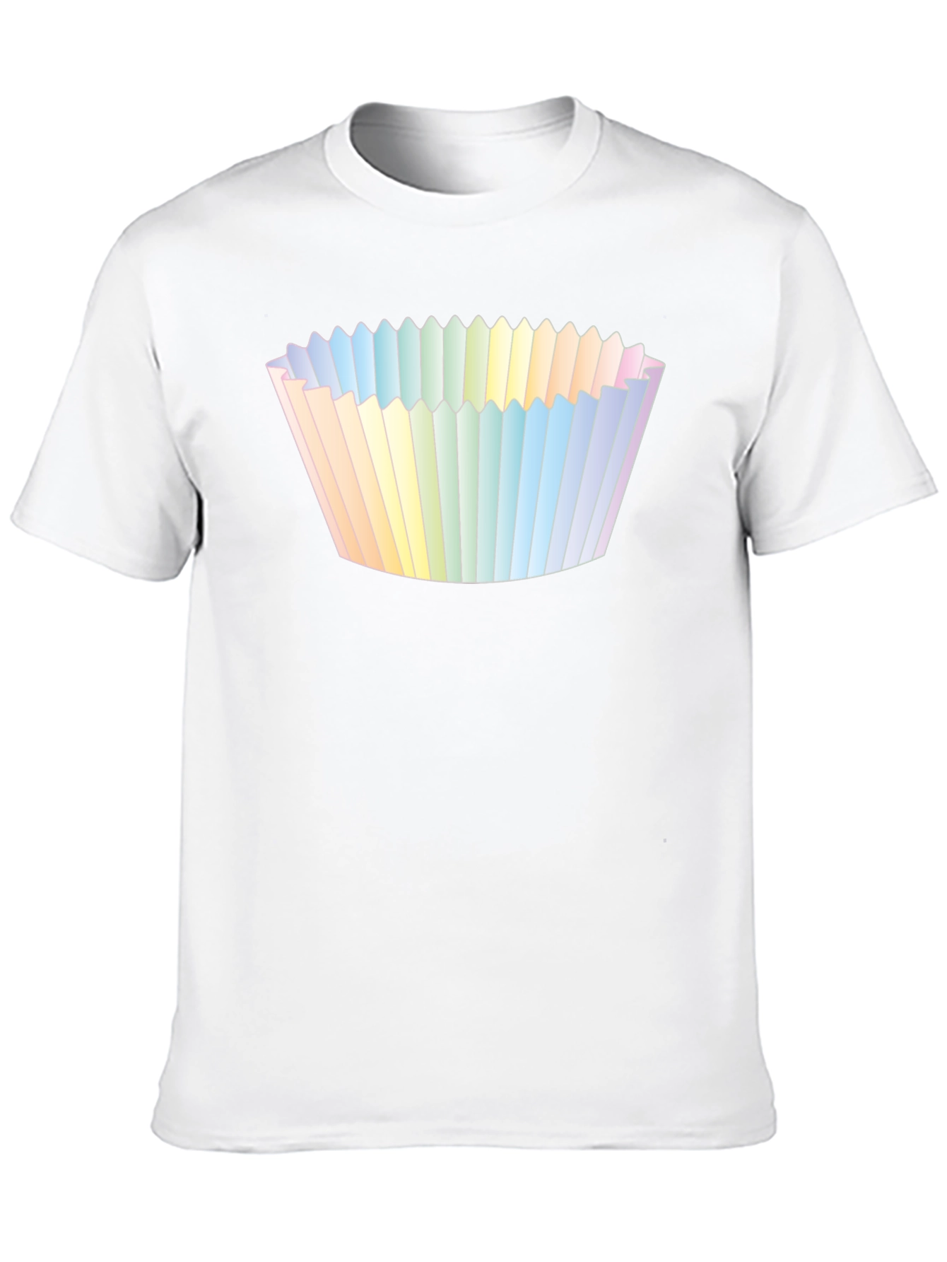 Cupcake Liner Graphic Tee - Black Cotton T-Shirt