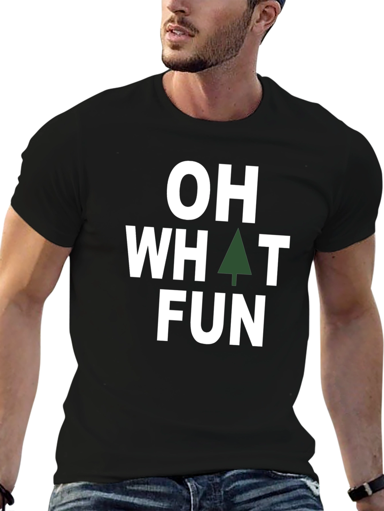 Oh What Fun Holiday T-Shirt - Black