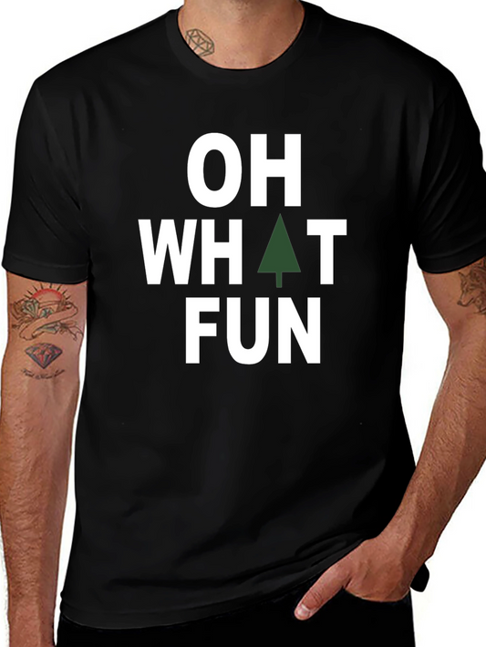 Oh What Fun Holiday T-Shirt - Black