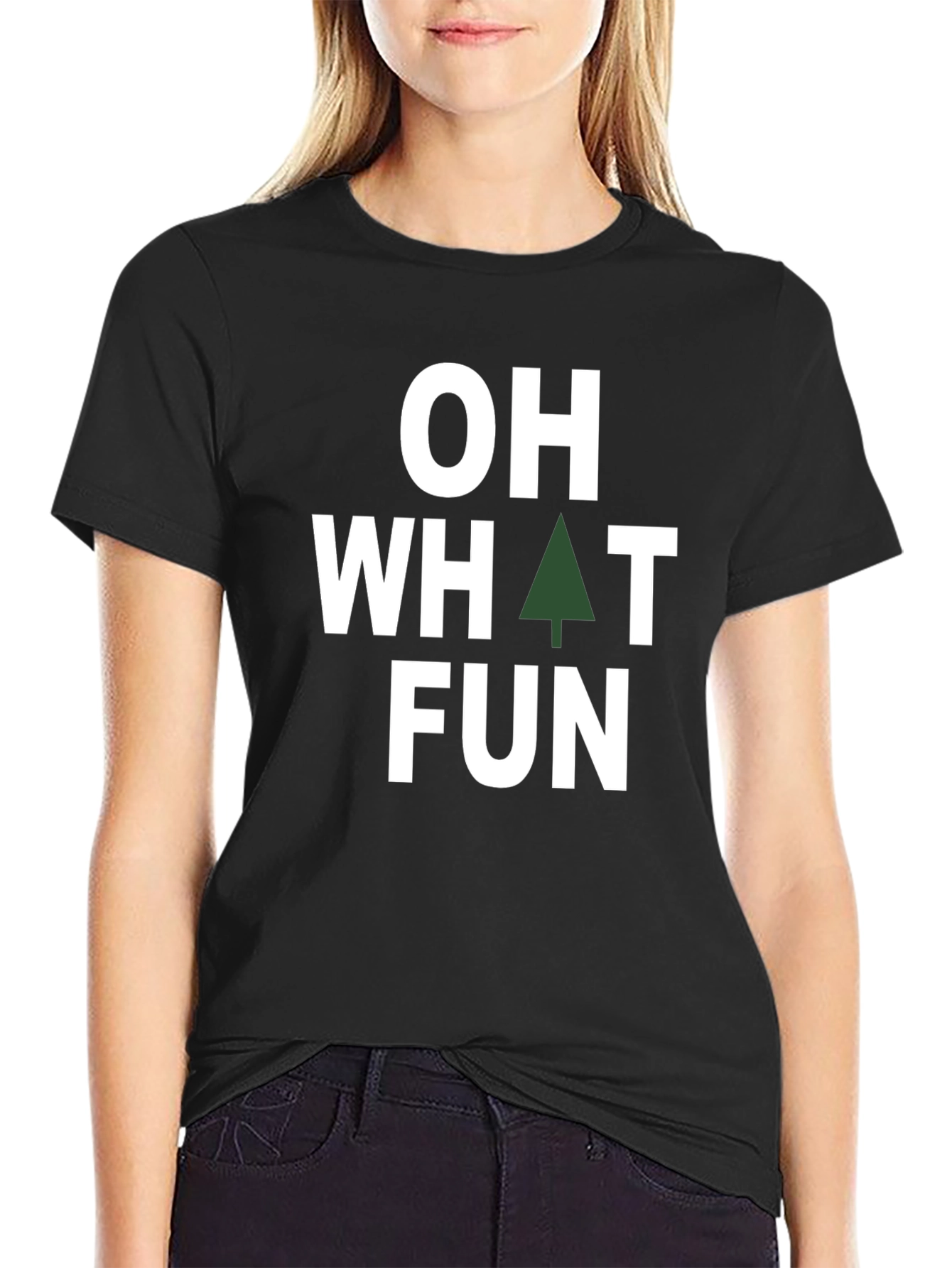 Oh What Fun Holiday T-Shirt - Black