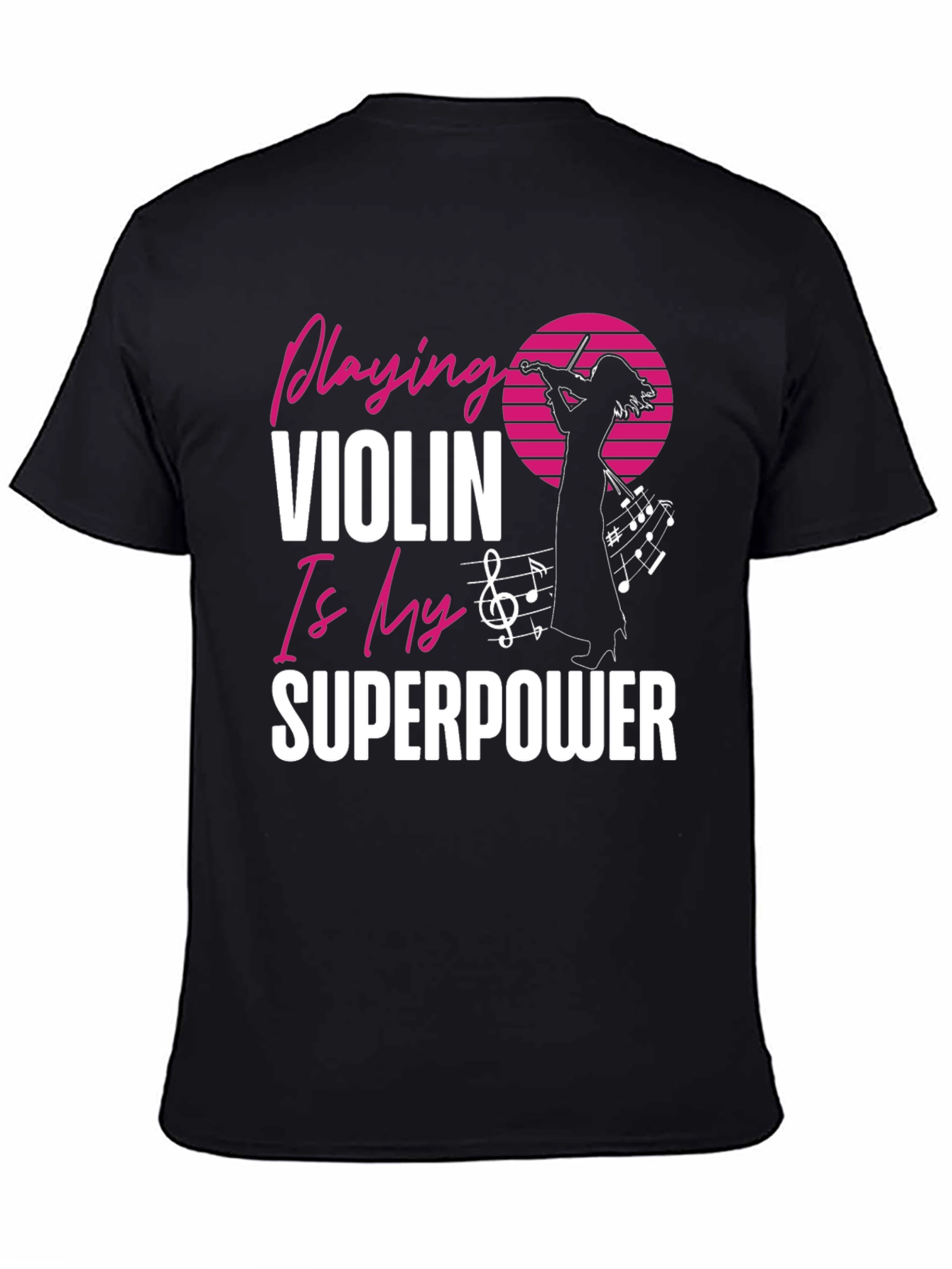 Violin Superpower Graphic Tee - Music Lovers T-Shirt