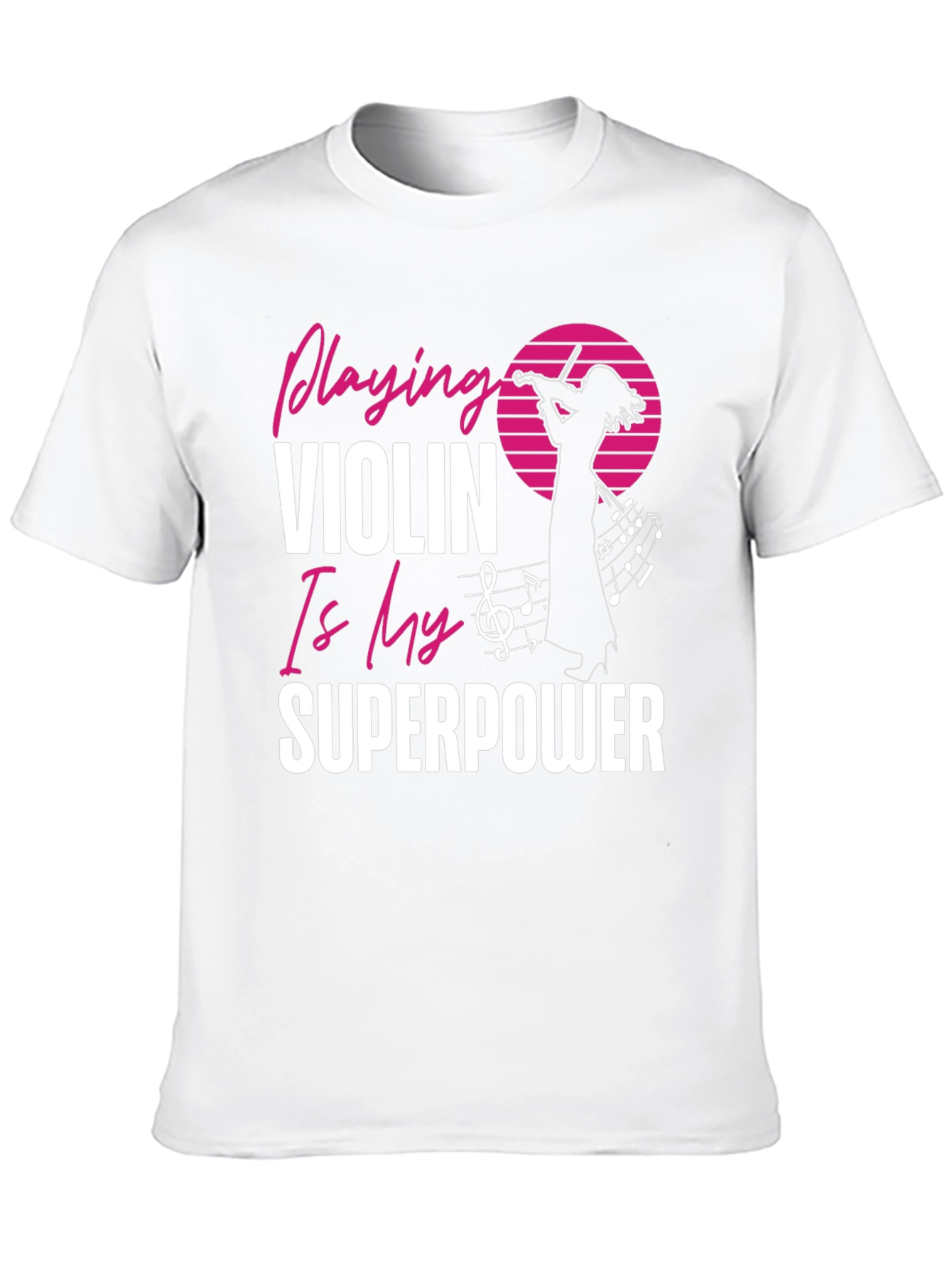 Violin Superpower Graphic Tee - Music Lovers T-Shirt