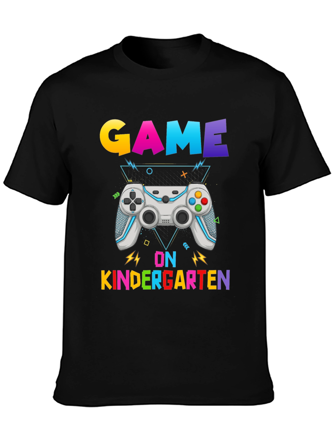 Game On Kindergarten Black T-Shirt
