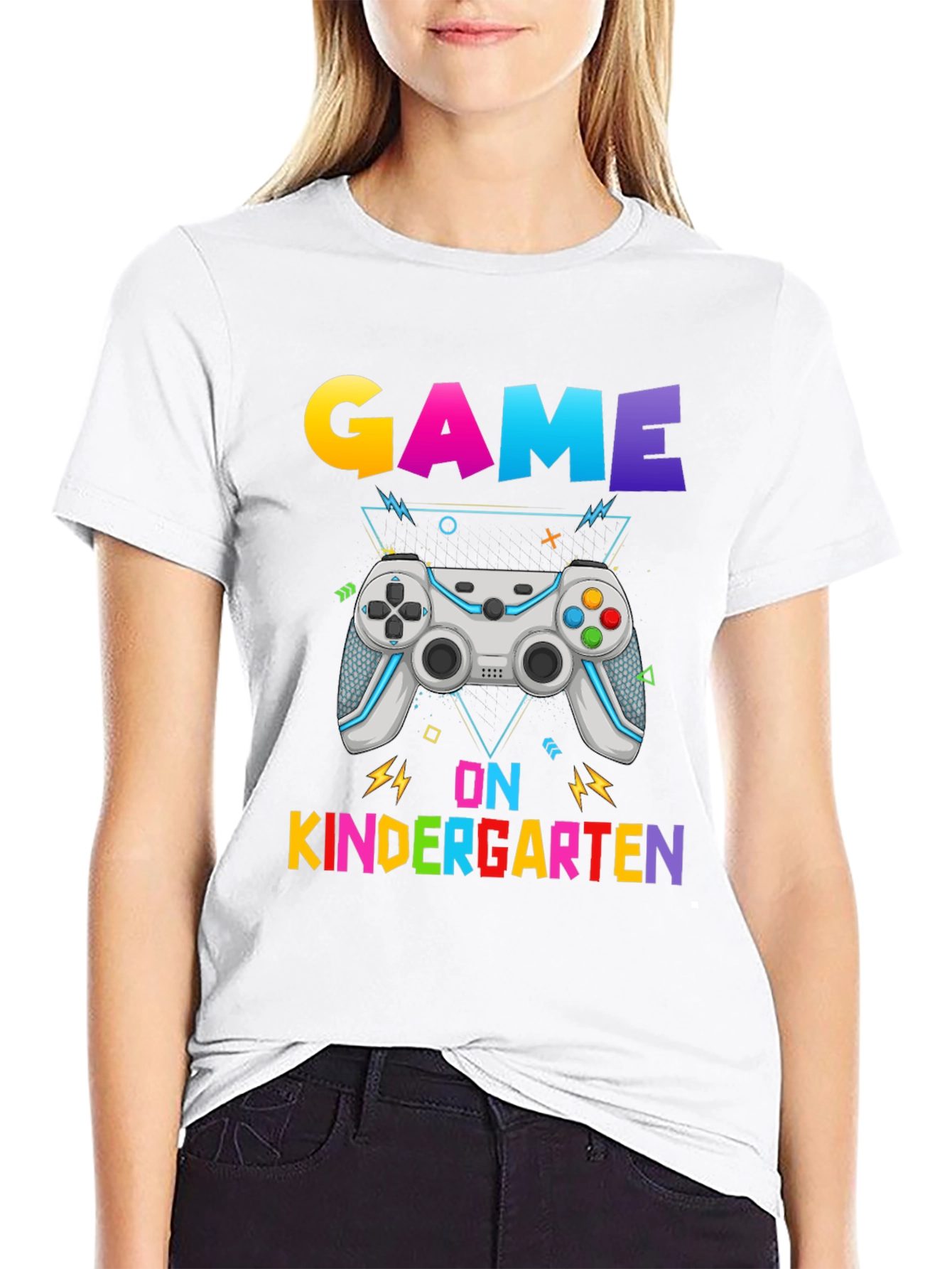 Game On Kindergarten Black T-Shirt