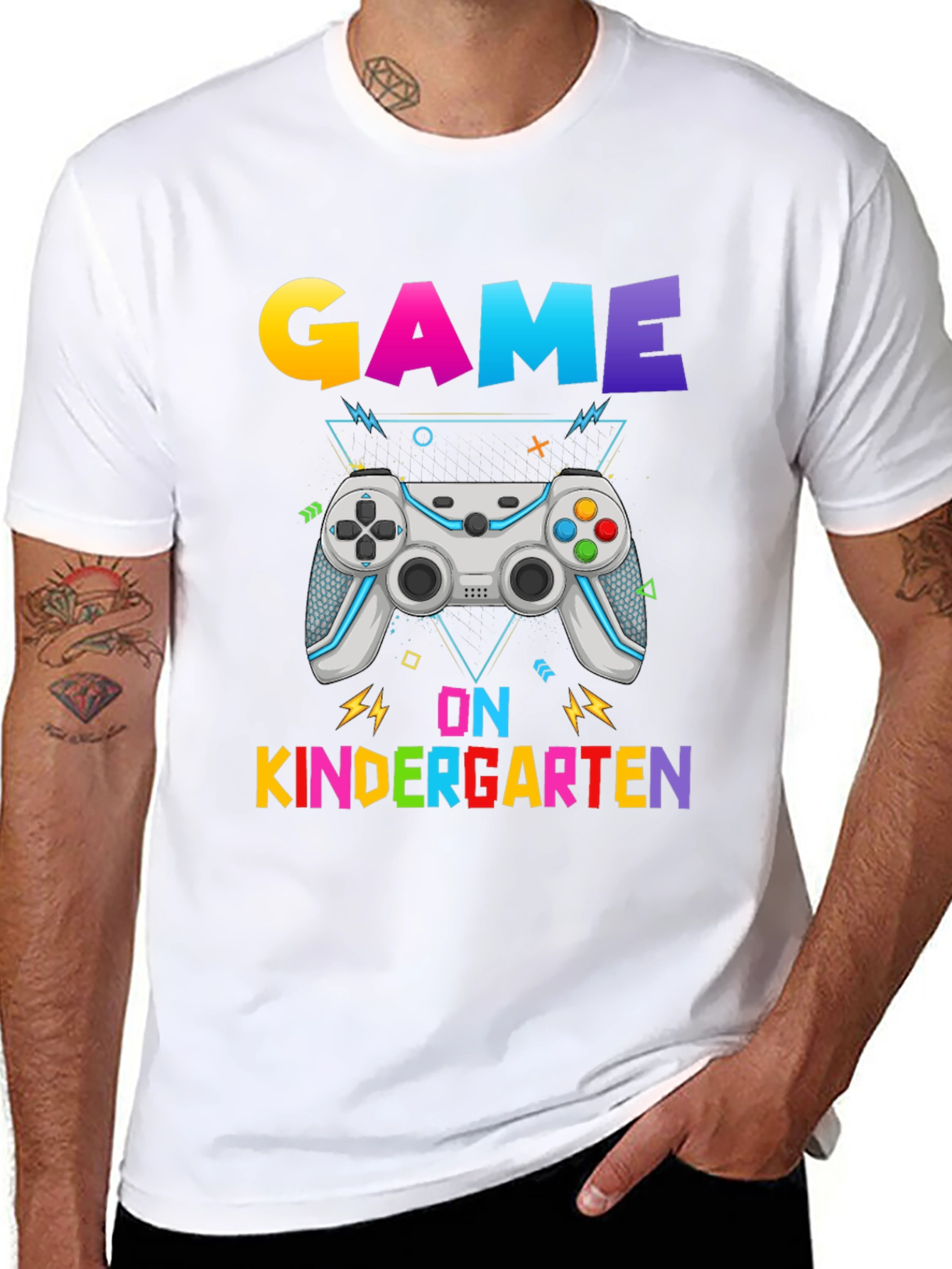 Game On Kindergarten Black T-Shirt