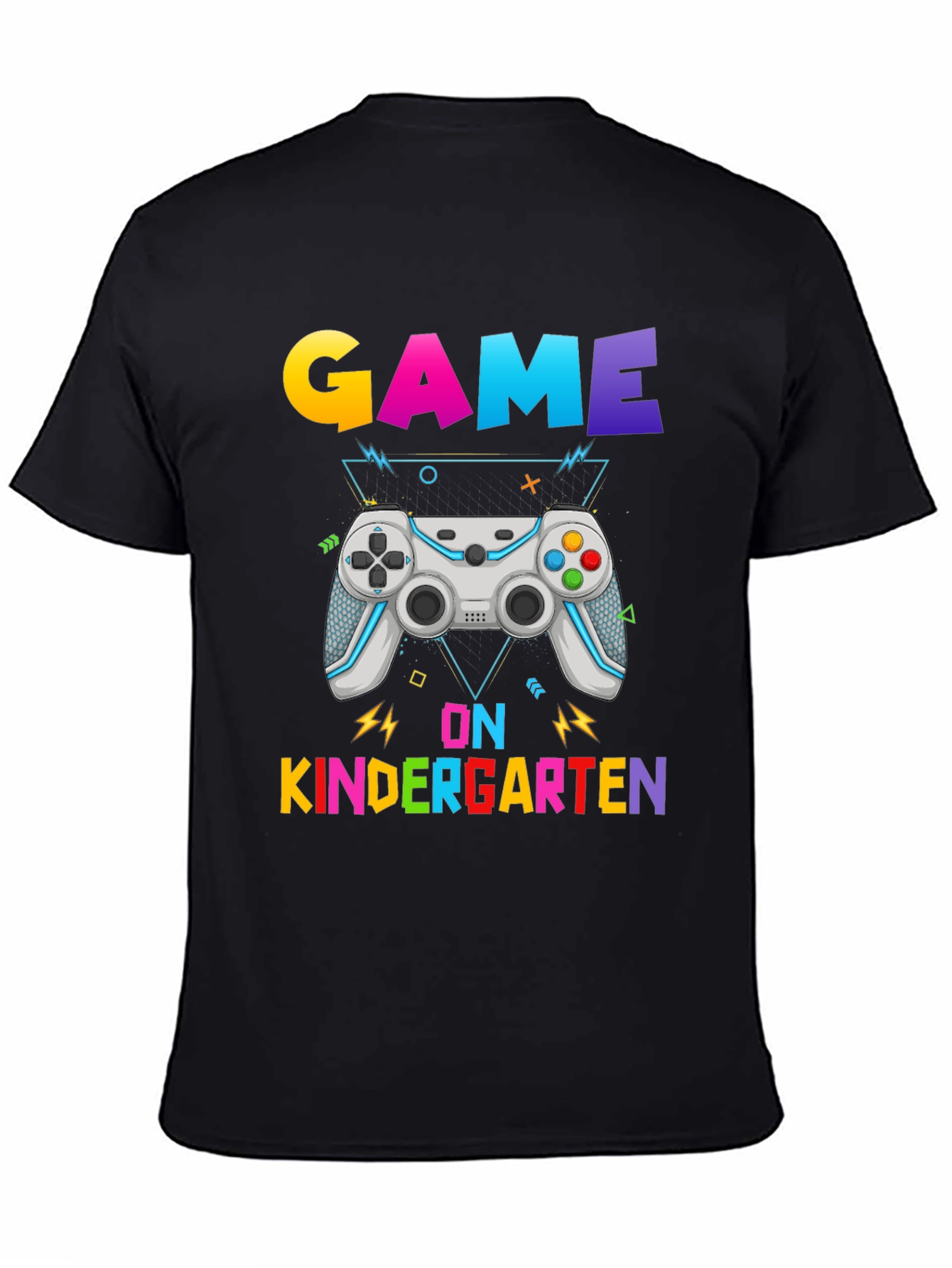 Game On Kindergarten Black T-Shirt