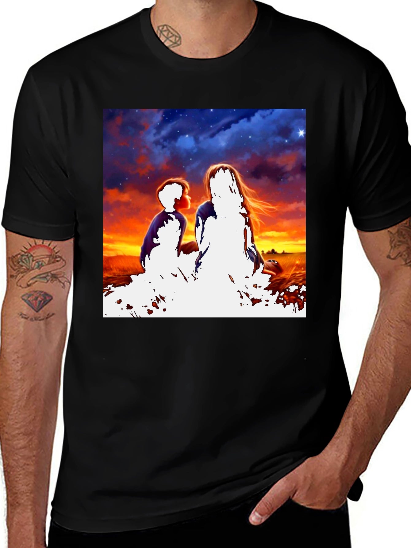 Sunset Silhouette Graphic Tee